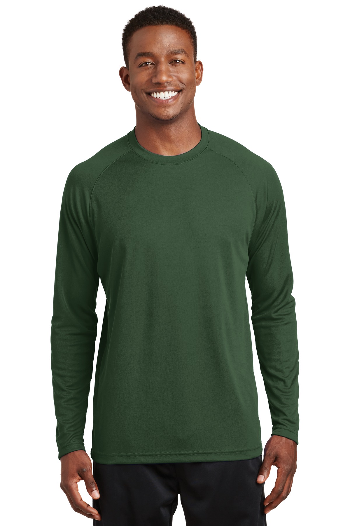 T473LS Sport-Tek Dry Zone Long Sleeve Raglan T-Shirt.