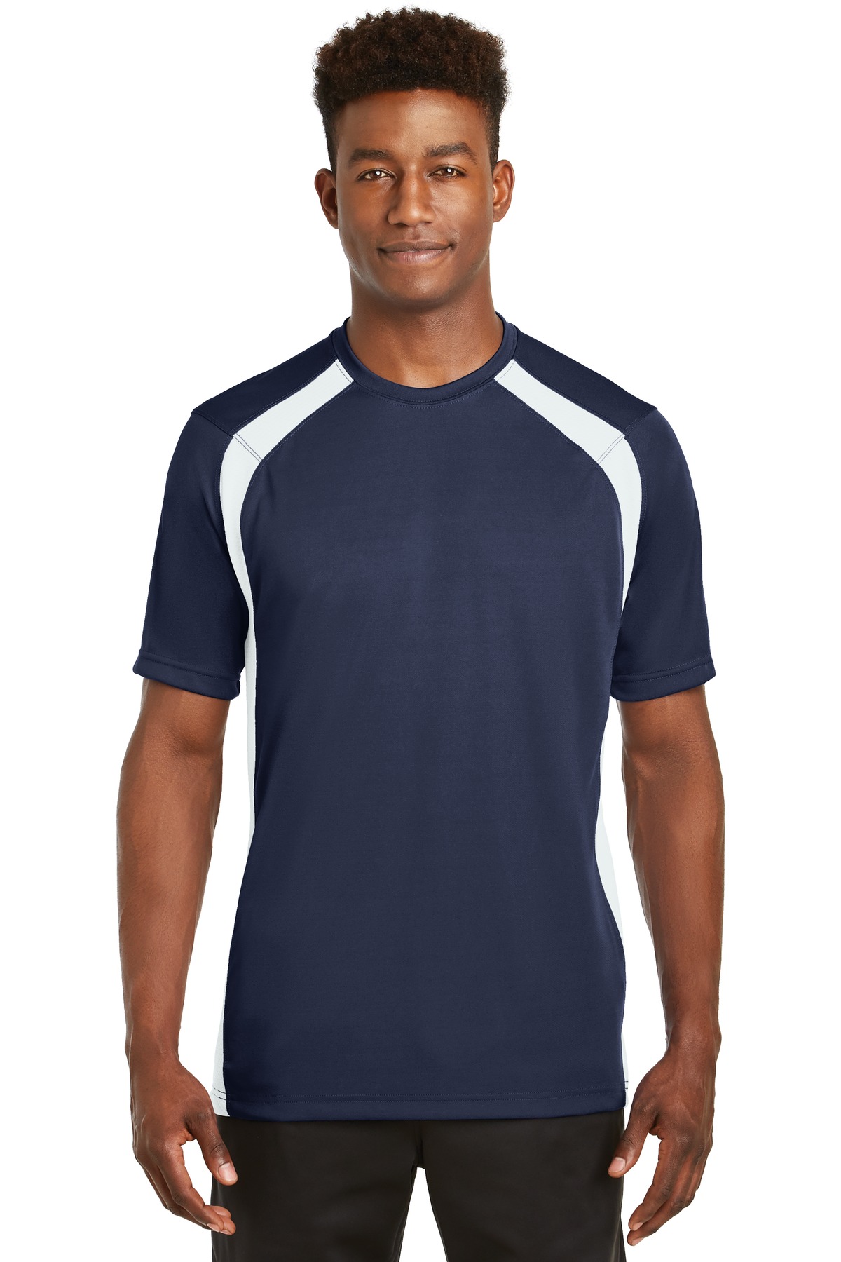 T478 Sport-Tek Dry Zone Colorblock Crew.