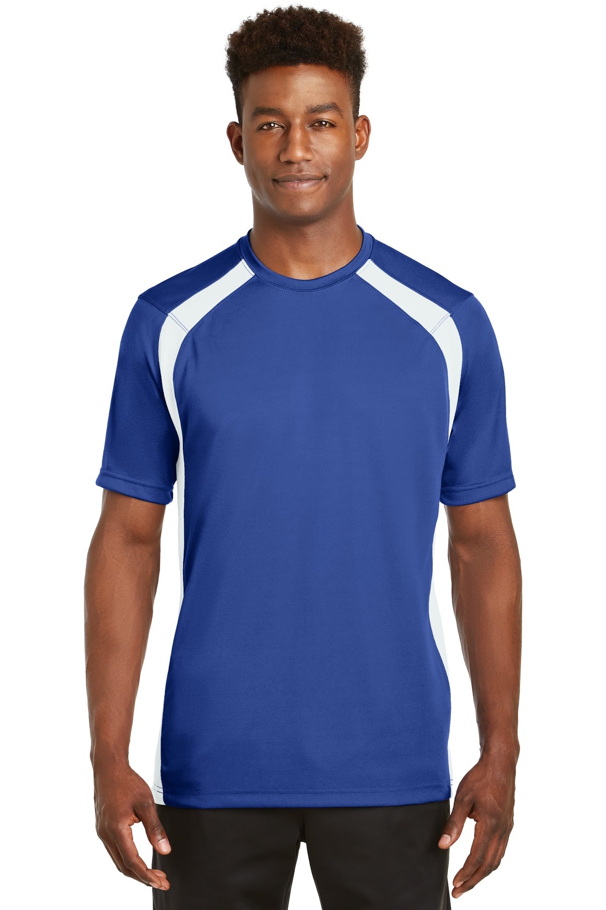 T478 Sport-Tek Dry Zone Colorblock Crew.