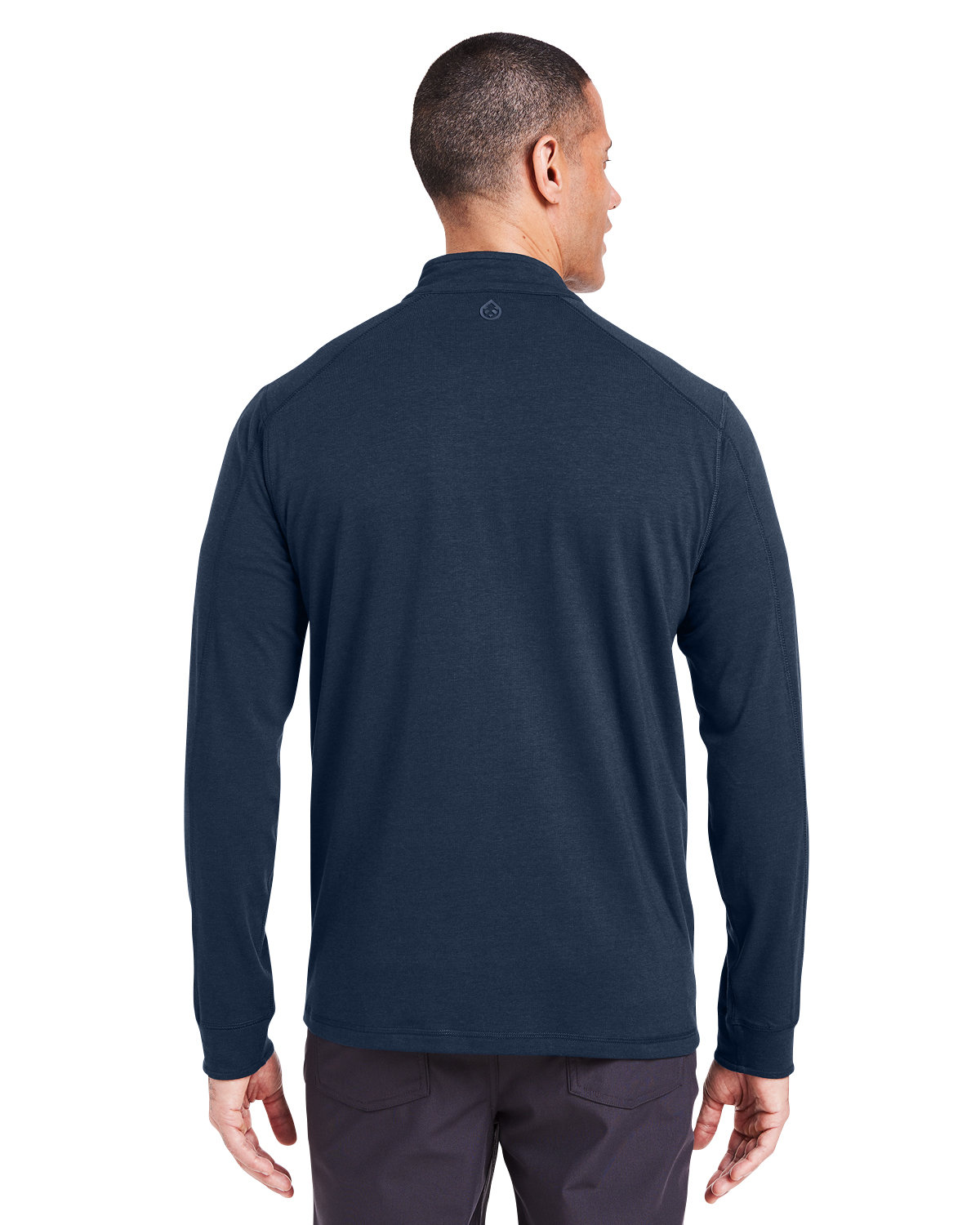 TM109AB tasc Mens Carrollton Quarter-Zip - Back Image