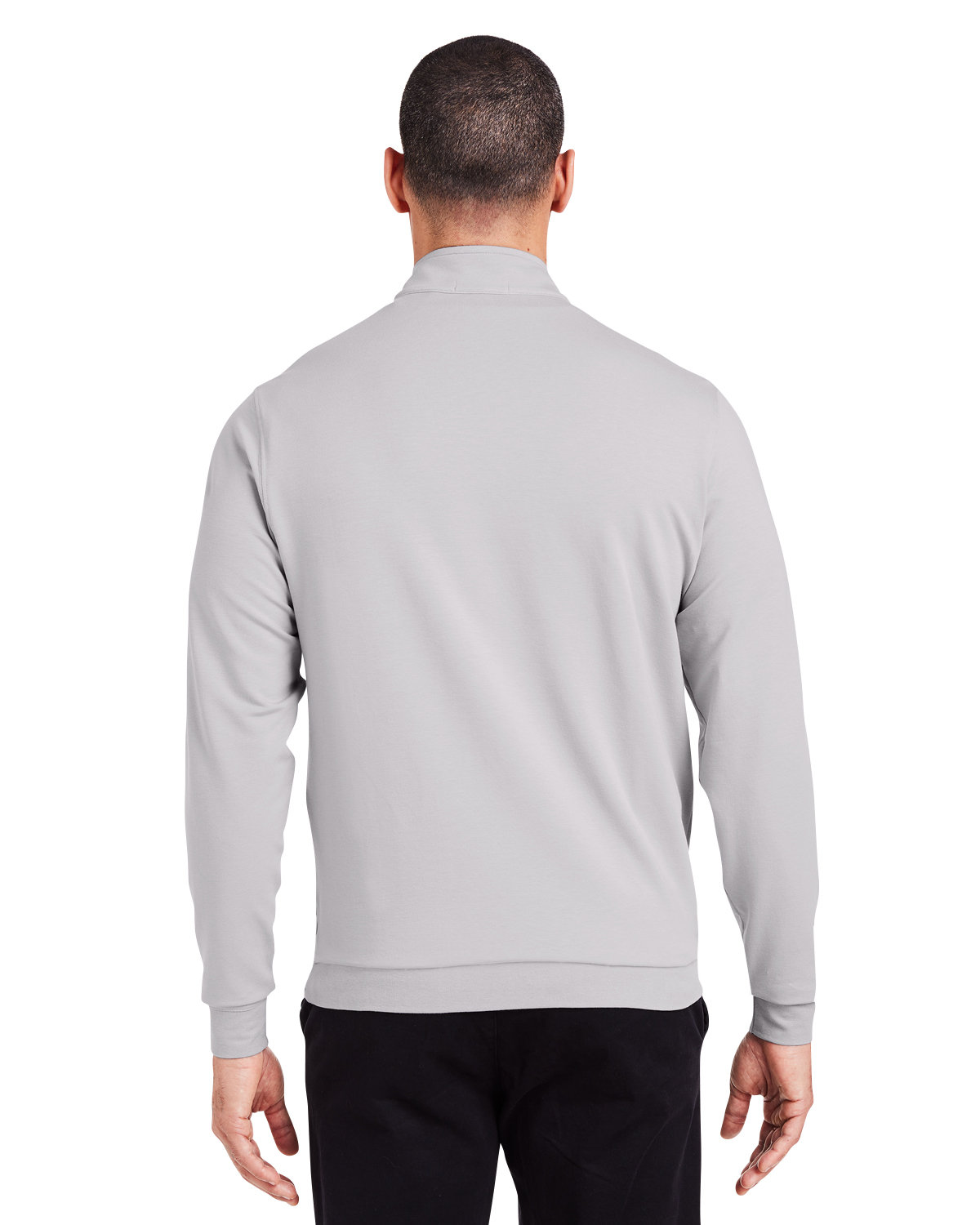 TM616 tasc Men?s Cloud French Terry Quarter-Zip - Back Image