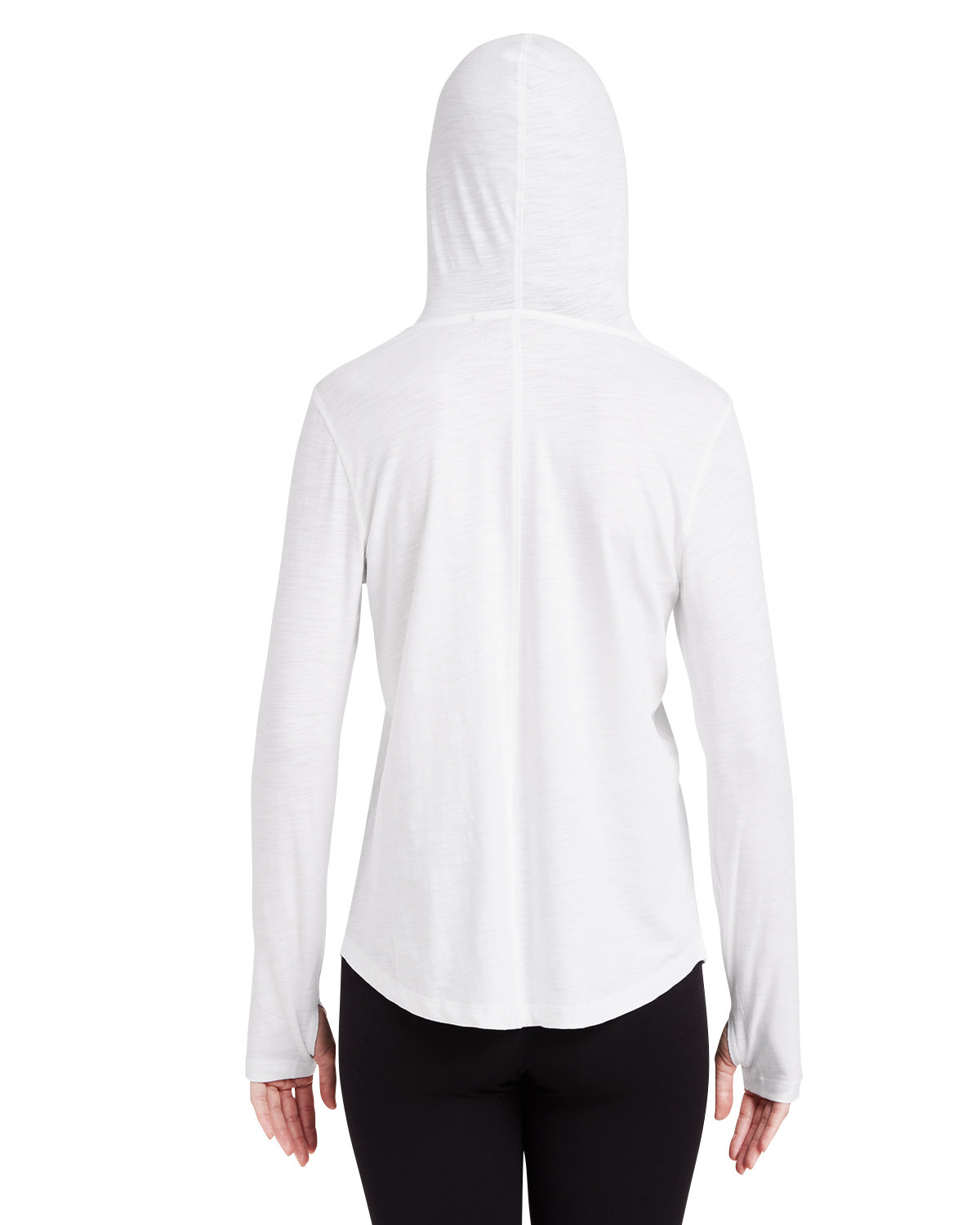 TW850S tasc Ladies Recess Hooded Pullover - Back Image