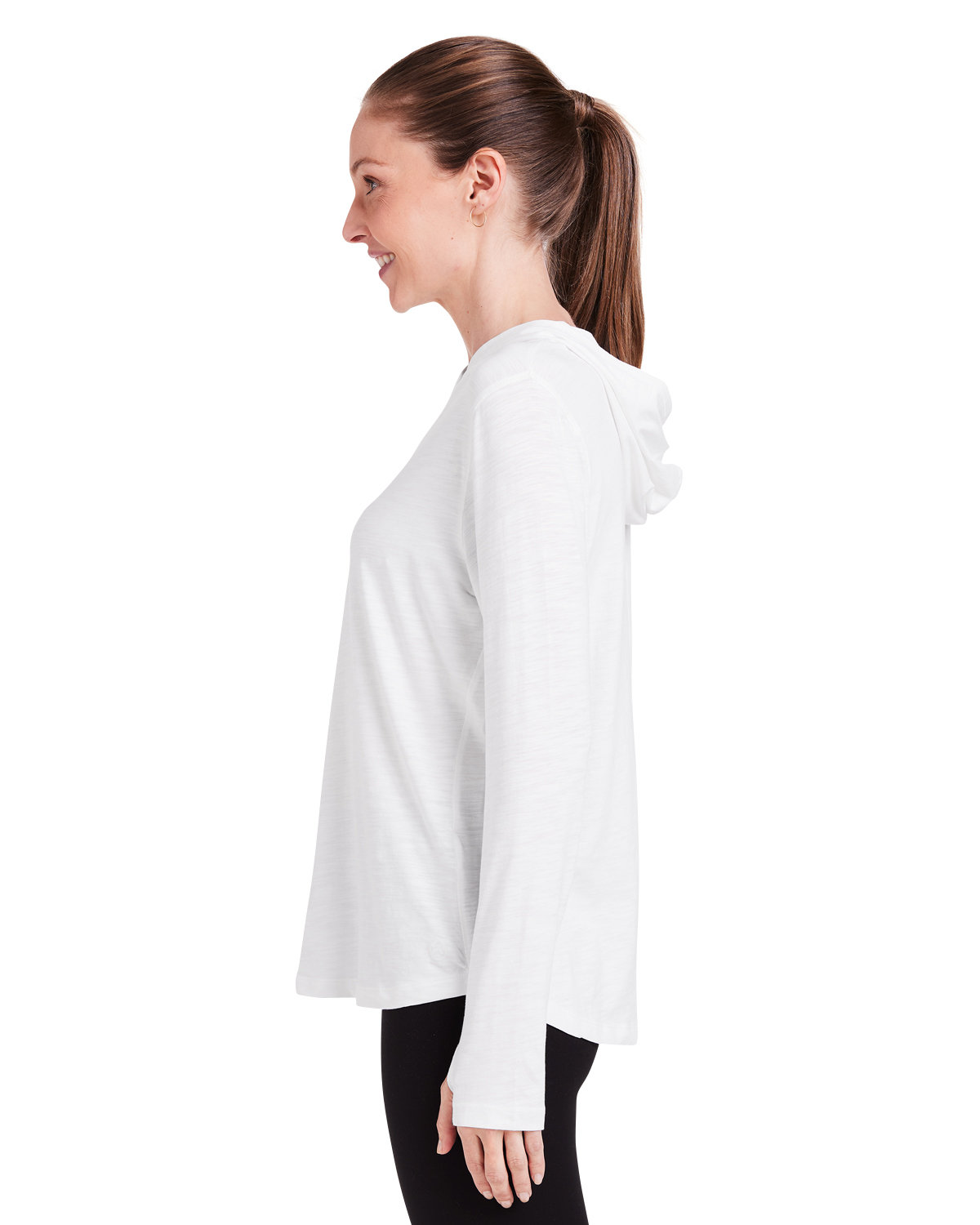 TW850S tasc Ladies Recess Hooded Pullover - Siide Image