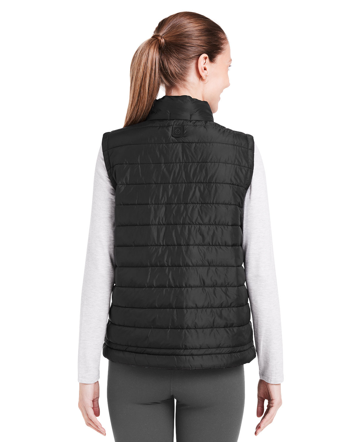 TW911 tasc Ladies Quilted Puffer Vest - Back Image
