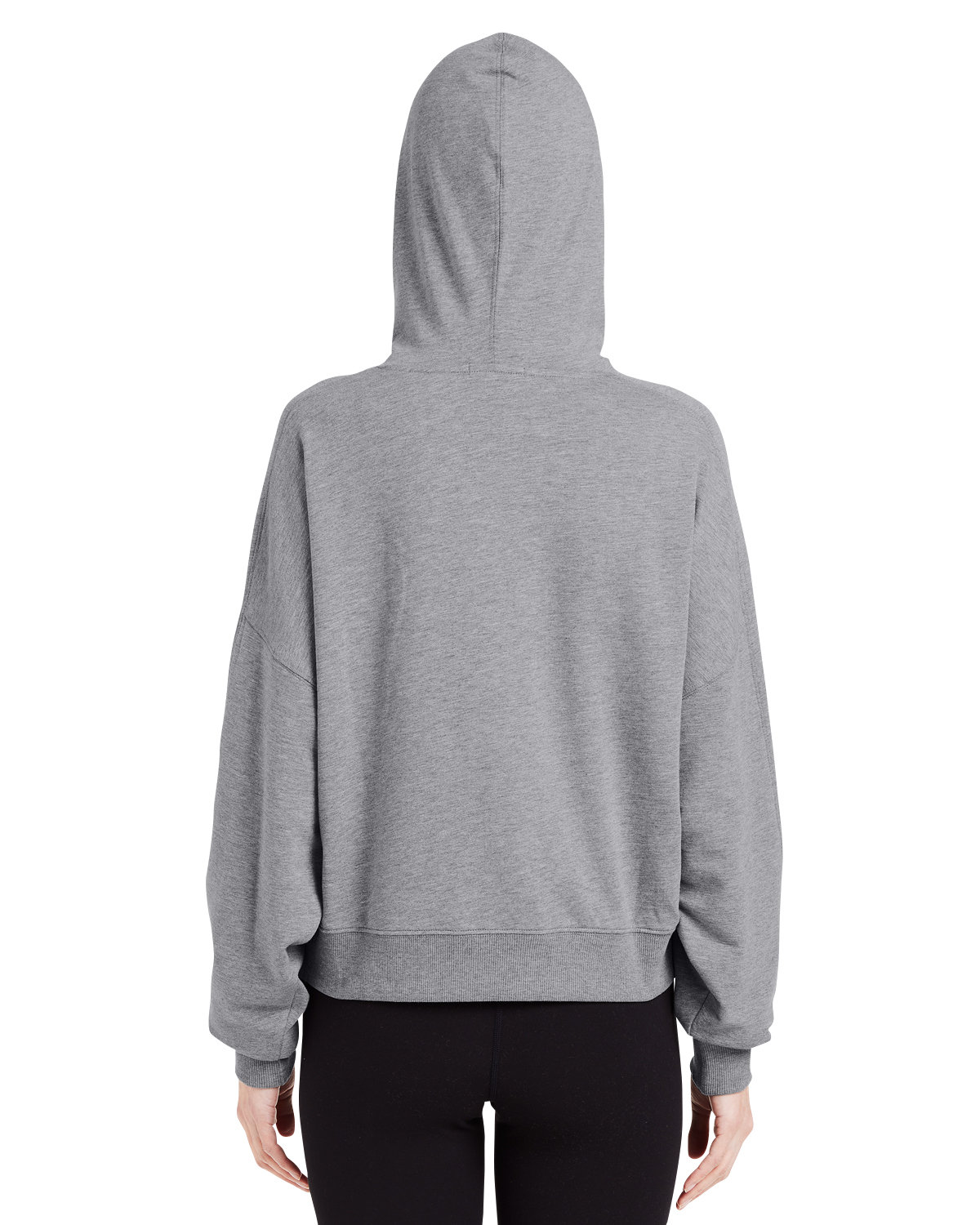 TW913 tasc Ladies Studio Hooded Fleece - Back Image