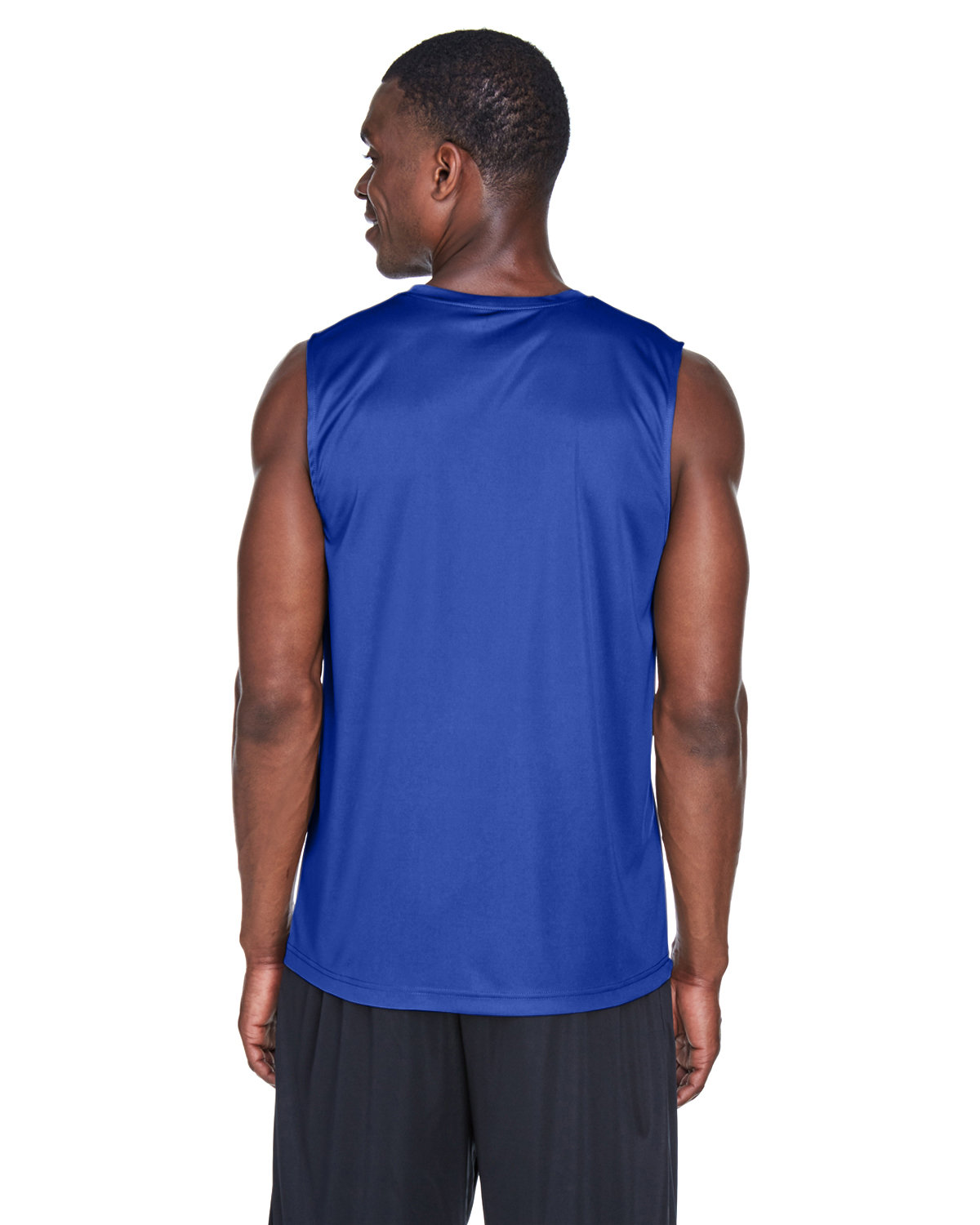 TT11M Team 365 Mens Zone Performance Muscle T-Shirt - Back Image