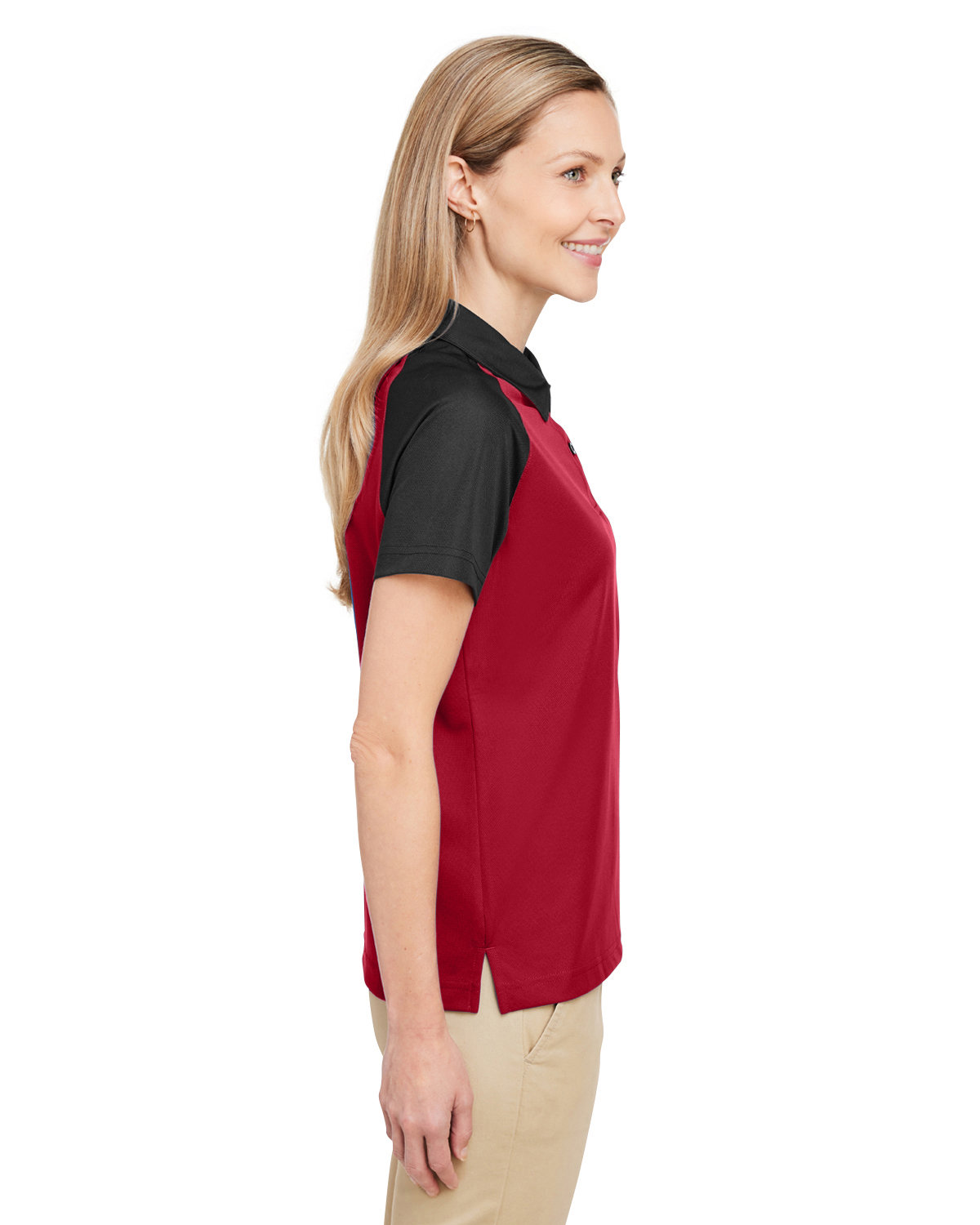 TT21CW Team 365 Ladies Command Snag-Protection Colorblock Polo - Siide Image