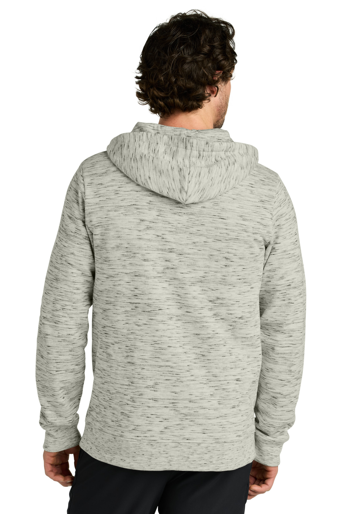 TTCM4414 tentree Space Dye Fleece Full-Zip Hoodie - Back Image