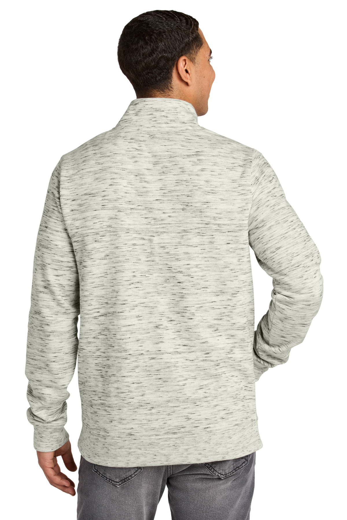 TTCM6107 tentree Space Dye Fleece 1/4-Zip - Back Image