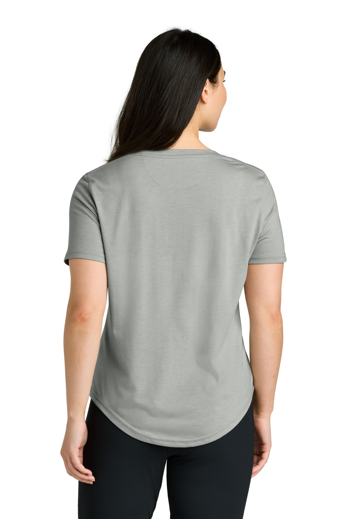 TTCW5646 tentree Womens TreeBlend V-Neck T-Shirt - Back Image