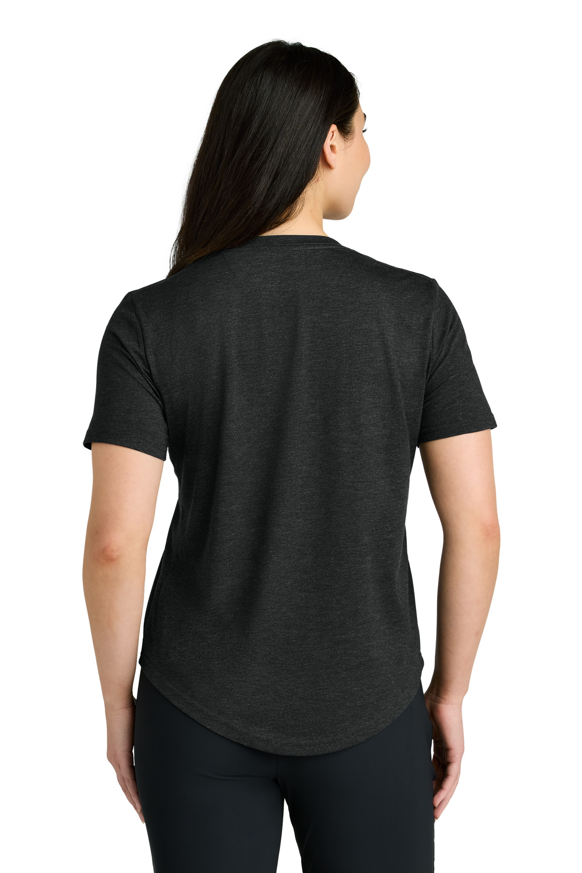 TTCW5646 tentree Womens TreeBlend V-Neck T-Shirt - Back Image