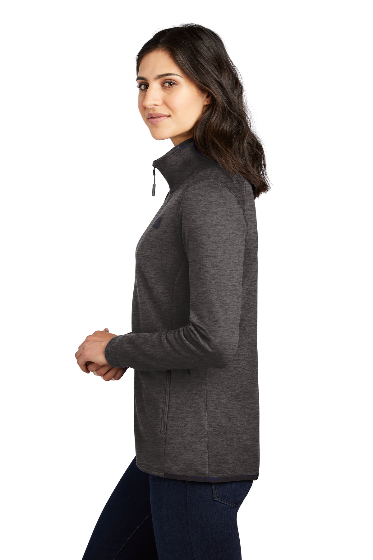 NF0A7V62 The North Face  Ladies Skyline Full-Zip Fleece Jacket - Siide Image