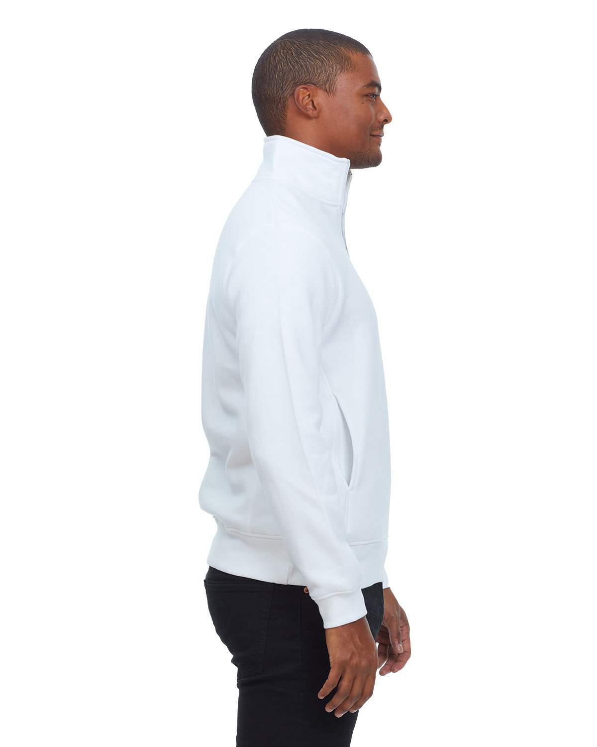 320Q Threadfast Apparel Unisex Ultimate Fleece Quarter-Zip Sweatshirt - Siide Image