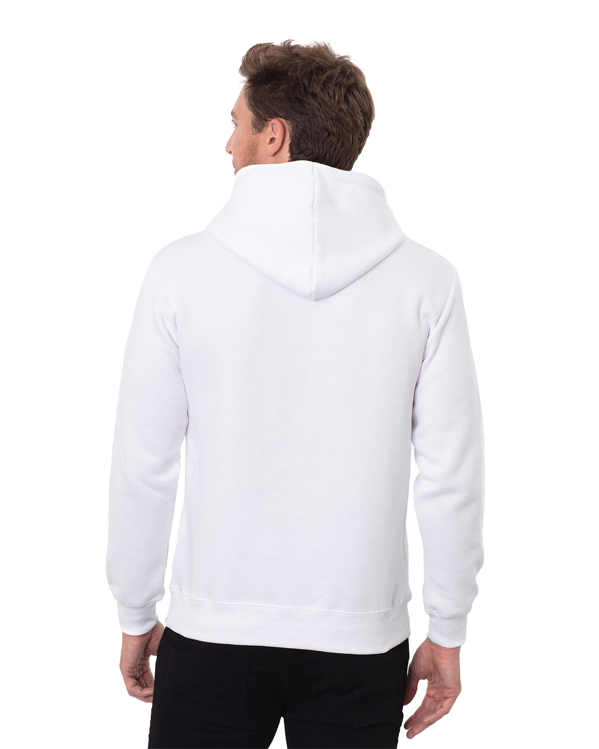T2000 Threadfast Apparel Unisex Epic Fleece Pullover Hooded Sweatshirt - Back Image