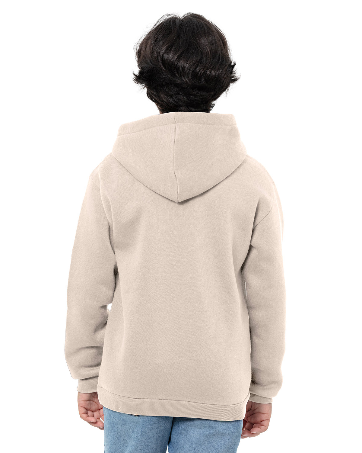 T2000B Threadfast Apparel Epic Youth Fleece Pullover Hooded Sweatshirt - Back Image