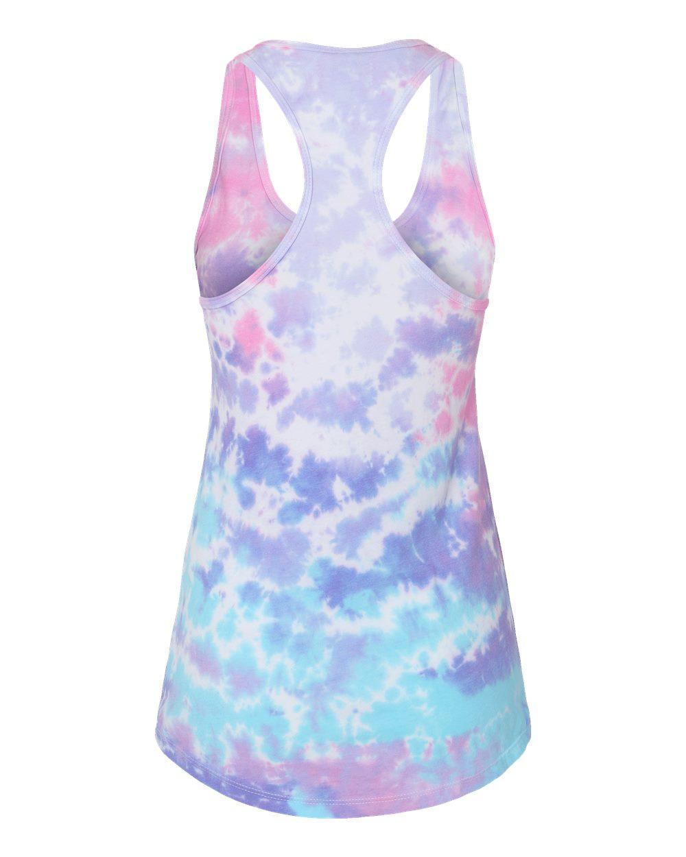 3400 Tie-Dye Ladies Racerback Tank 3400 Tie-Dye Ladies Racerback Tank - Back Image