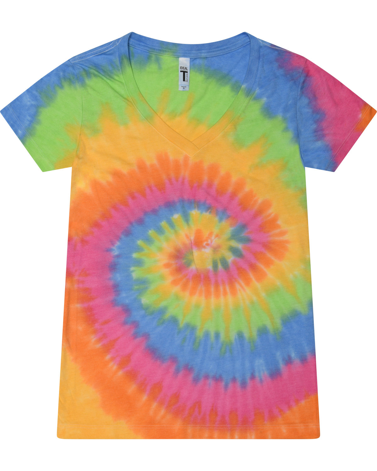 1075CD Tie-Dye Ladies V-Neck T-Shirt 1075CD Tie-Dye Ladies V-Neck T-Shirt