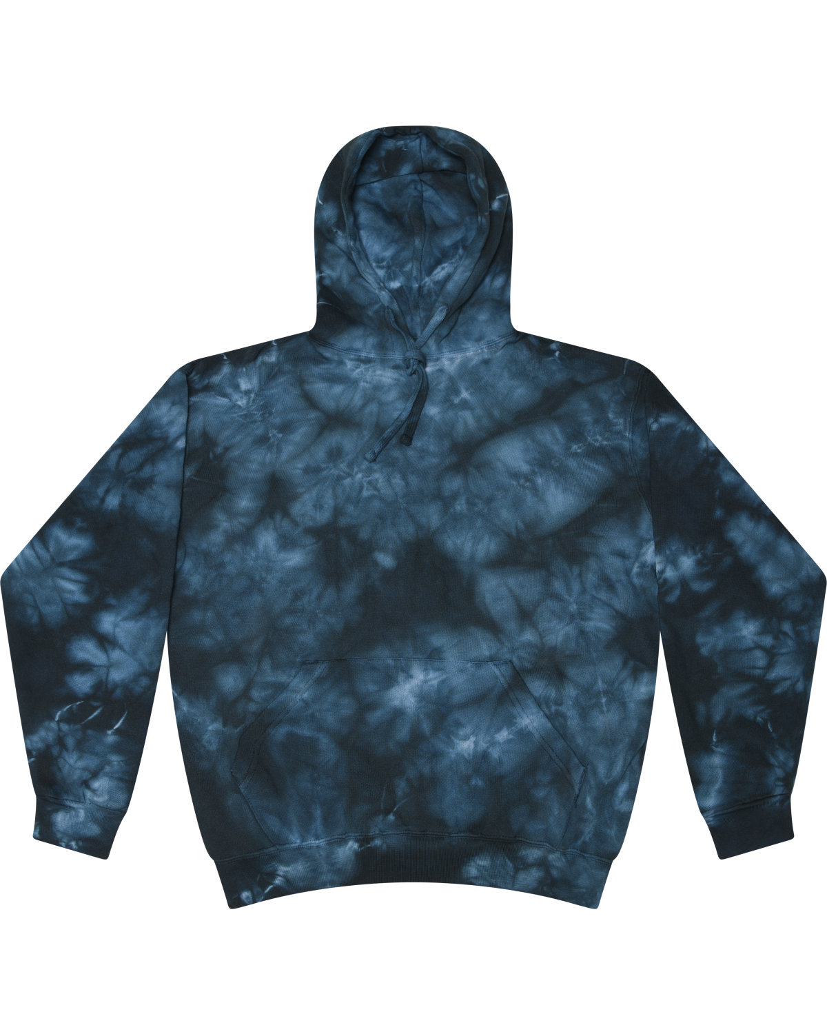 8790 Tie-Dye Adult Unisex Crystal Wash Pullover Hooded Sweatshirt