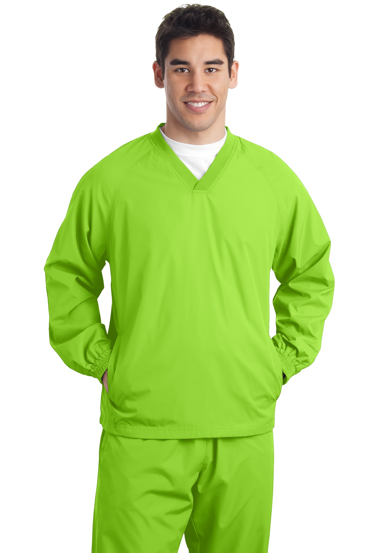 TJST72 Sport-Tek Tall V-Neck Raglan Wind Shirt. TJST72 Sport-Tek Tall V-Neck Raglan Wind Shirt.