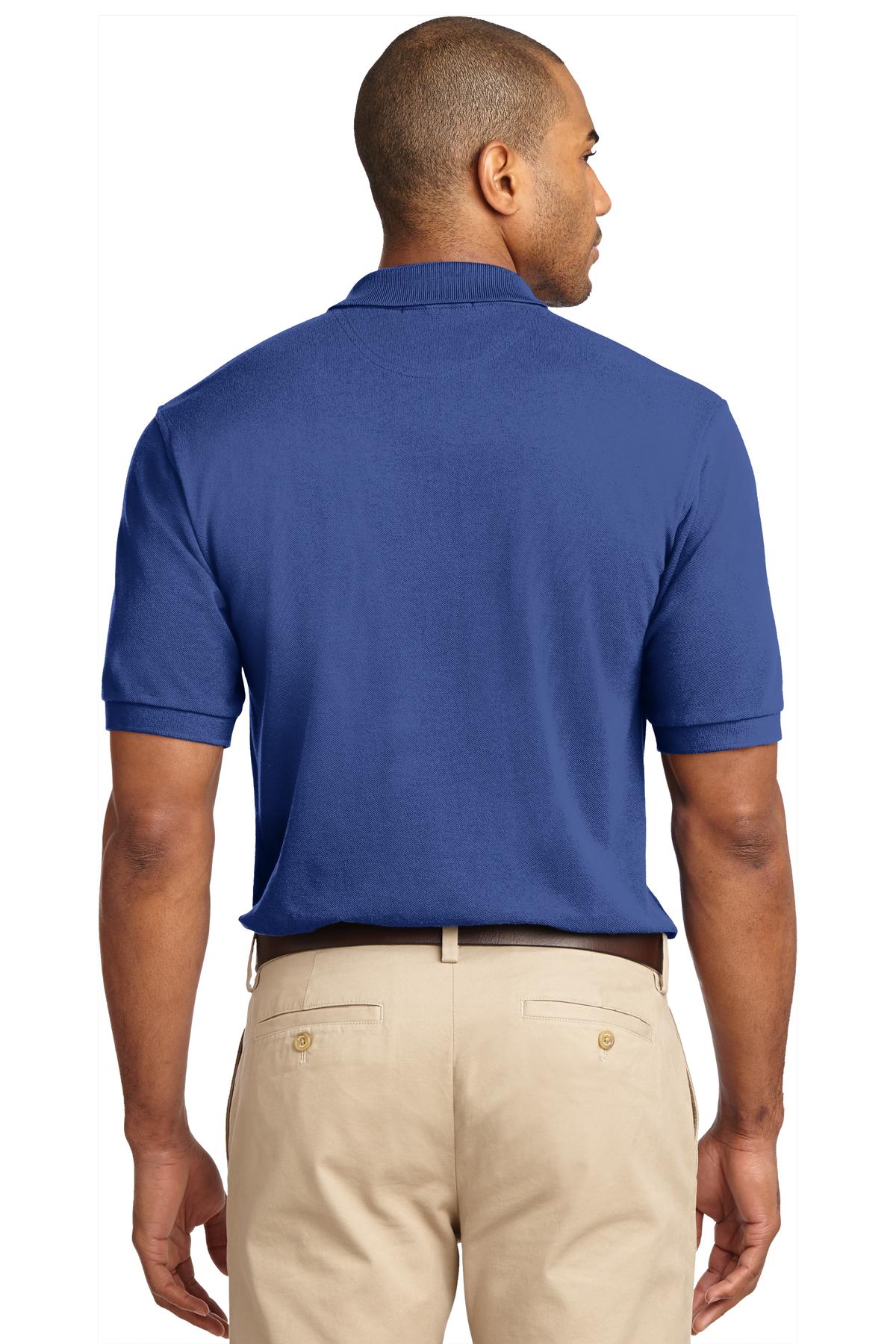 TLK420 Port Authority Tall Heavyweight Cotton Pique Polo TLK420 Port Authority Tall Heavyweight Cotton Pique Polo - Back Image