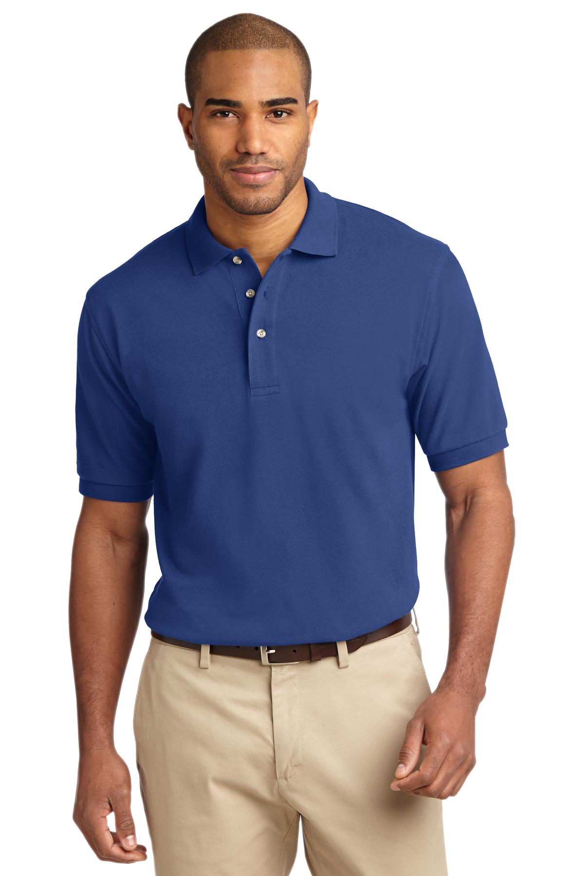 TLK420 Port Authority Tall Heavyweight Cotton Pique Polo TLK420 Port Authority Tall Heavyweight Cotton Pique Polo