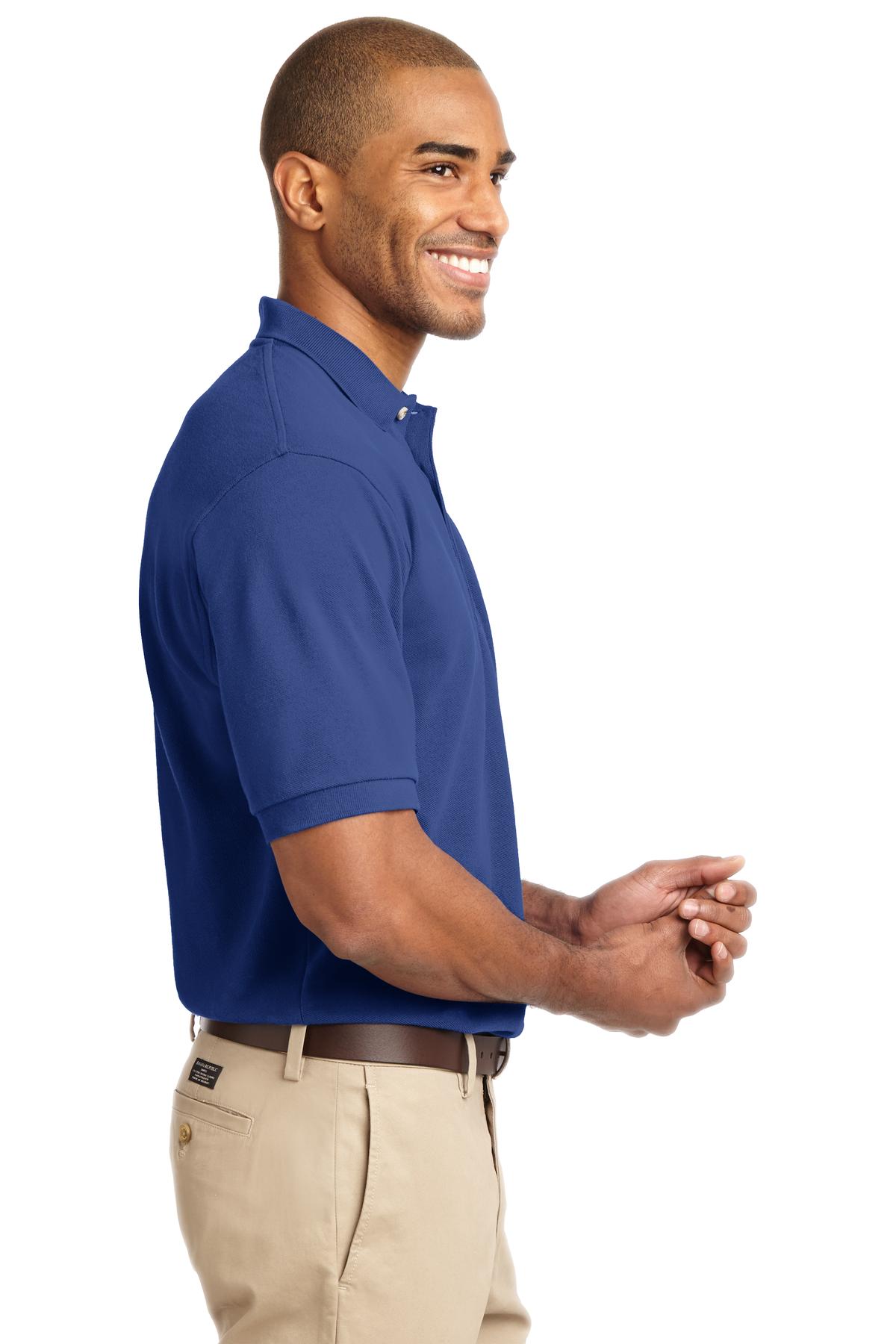 TLK420 Port Authority Tall Heavyweight Cotton Pique Polo TLK420 Port Authority Tall Heavyweight Cotton Pique Polo - Siide Image