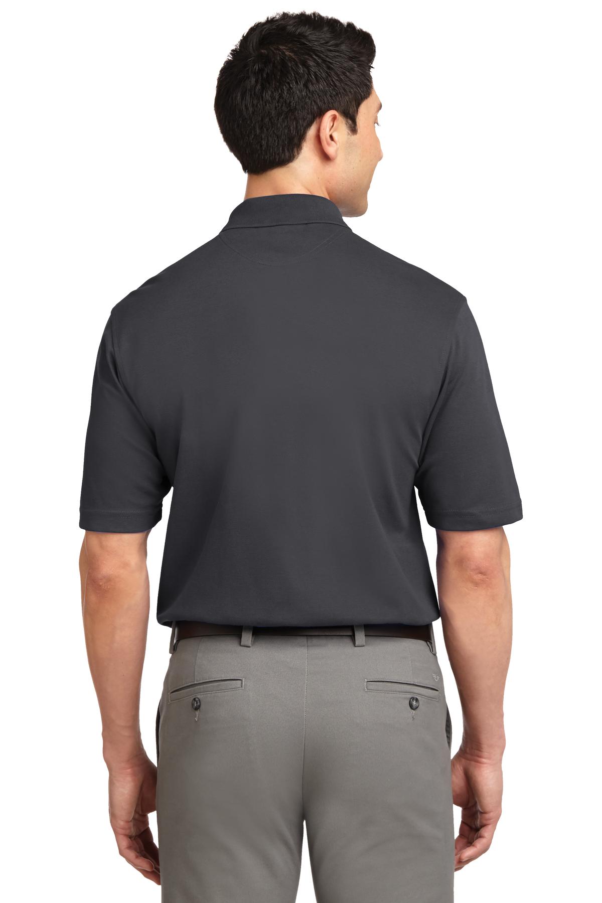 TLK455 Port Authority Tall Rapid Dry Polo - Back Image