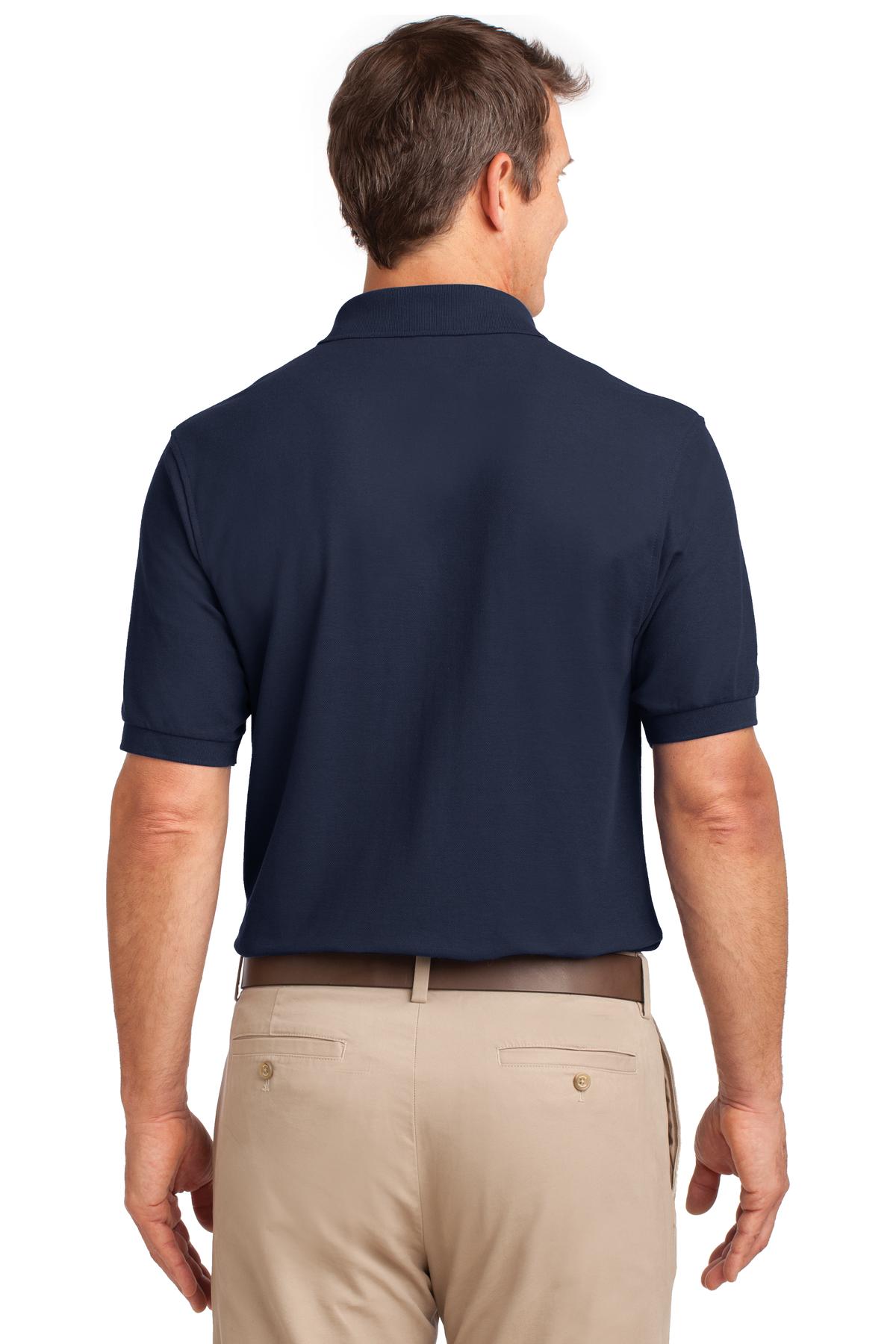 TLK500P Port Authority Tall Silk Touch Polo with Pocket TLK500P Port Authority Tall Silk Touch Polo with Pocket - Back Image