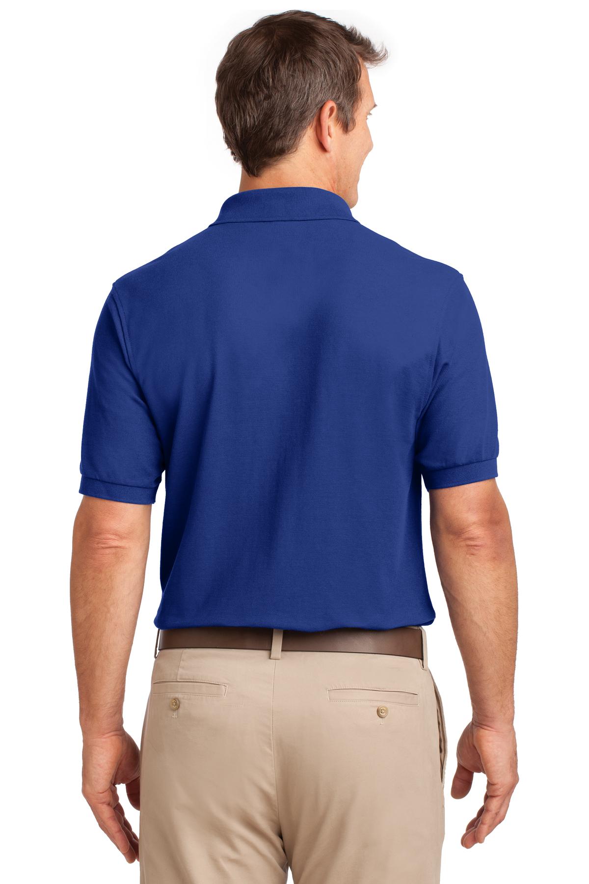 TLK500P Port Authority Tall Silk Touch Polo with Pocket - Back Image
