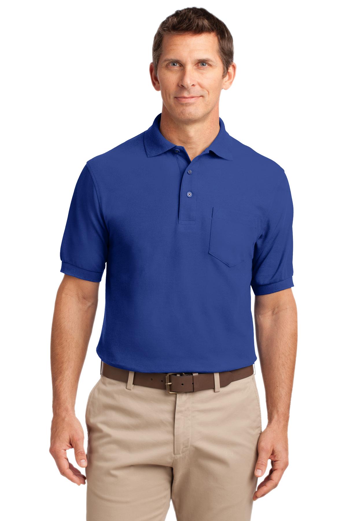 TLK500P Port Authority Tall Silk Touch Polo with Pocket