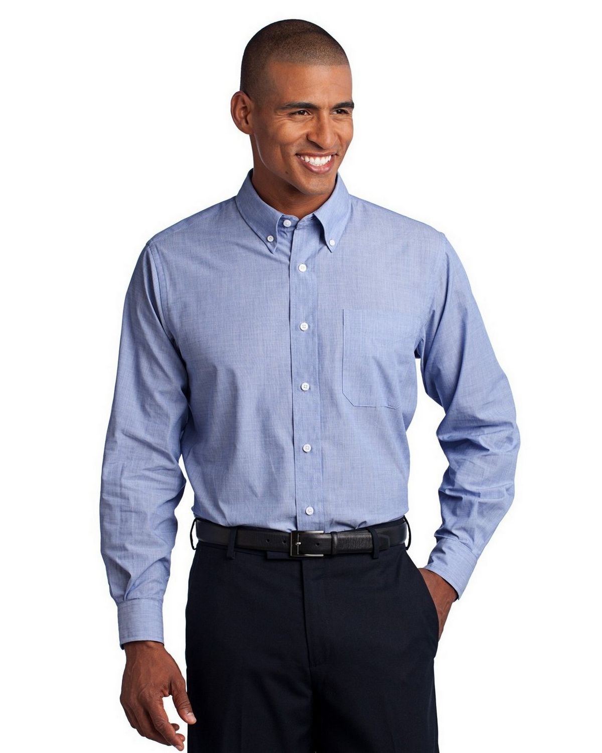TLS640 Port Authority Tall Crosshatch Easy Care Shirt