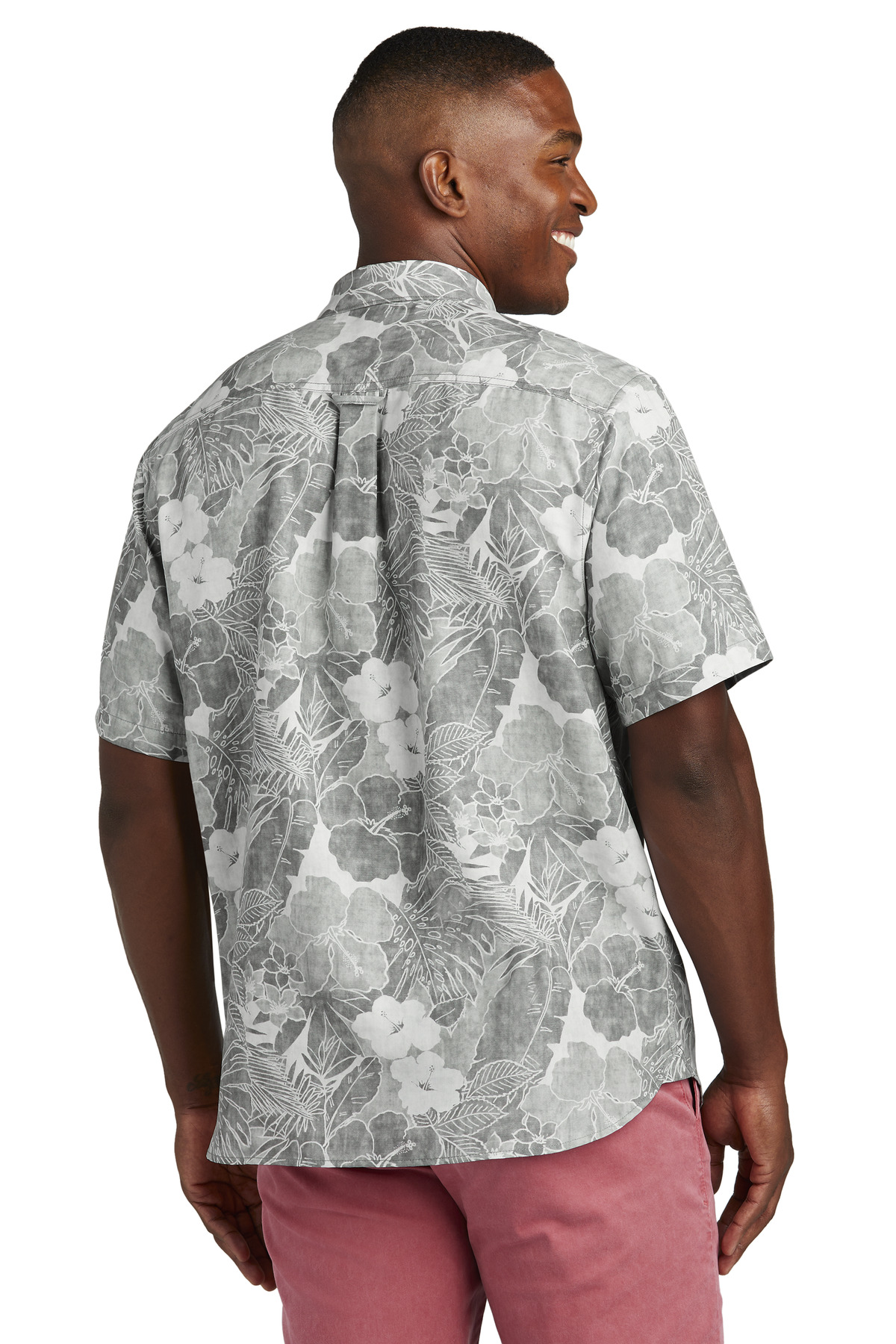 ST325929TB Tommy Bahama LIMITED EDITION Coconut Point Playa Flora Short Sleeve Shirt - Back Image