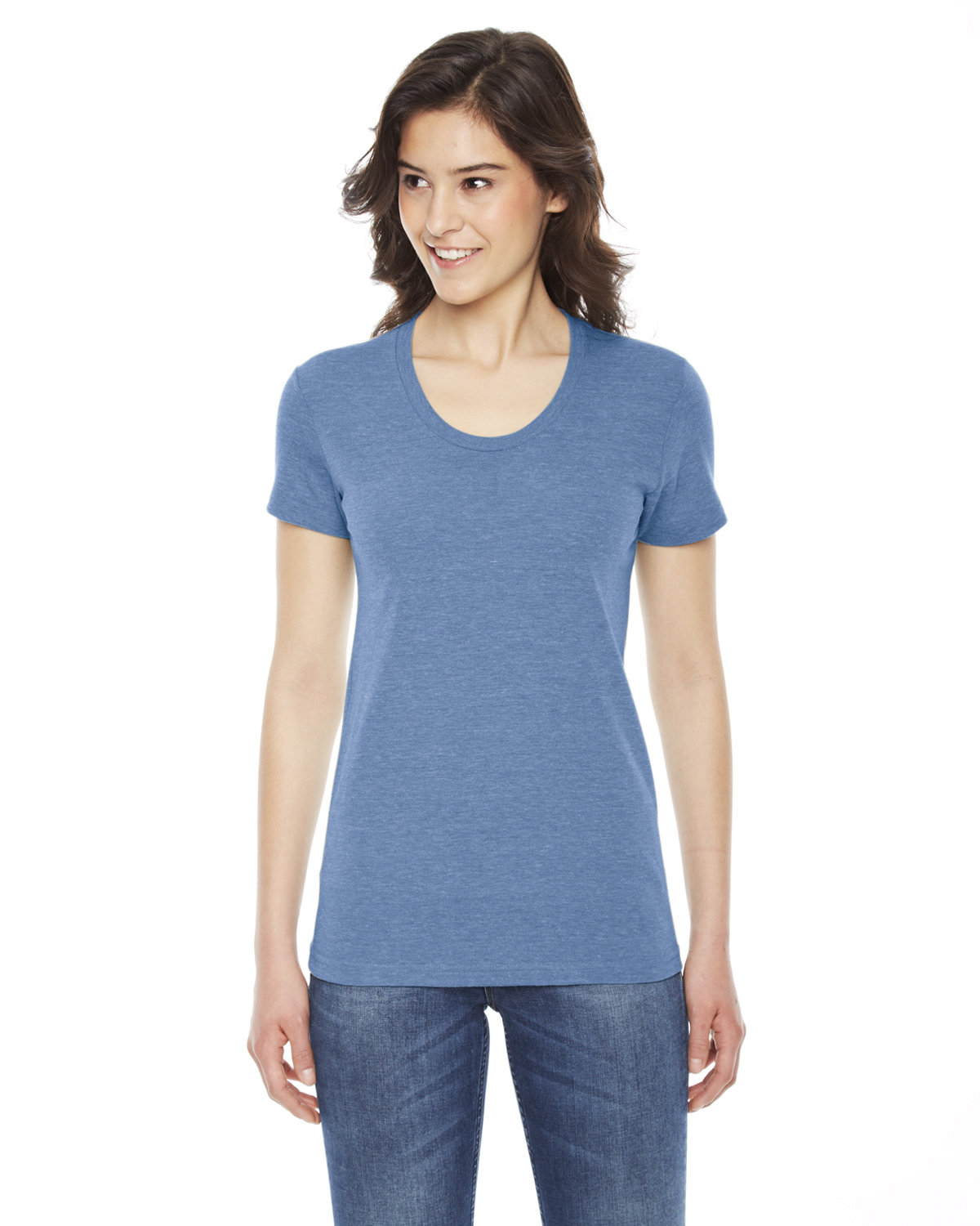 TR301W American Apparel Women’s Triblend Track Tee
