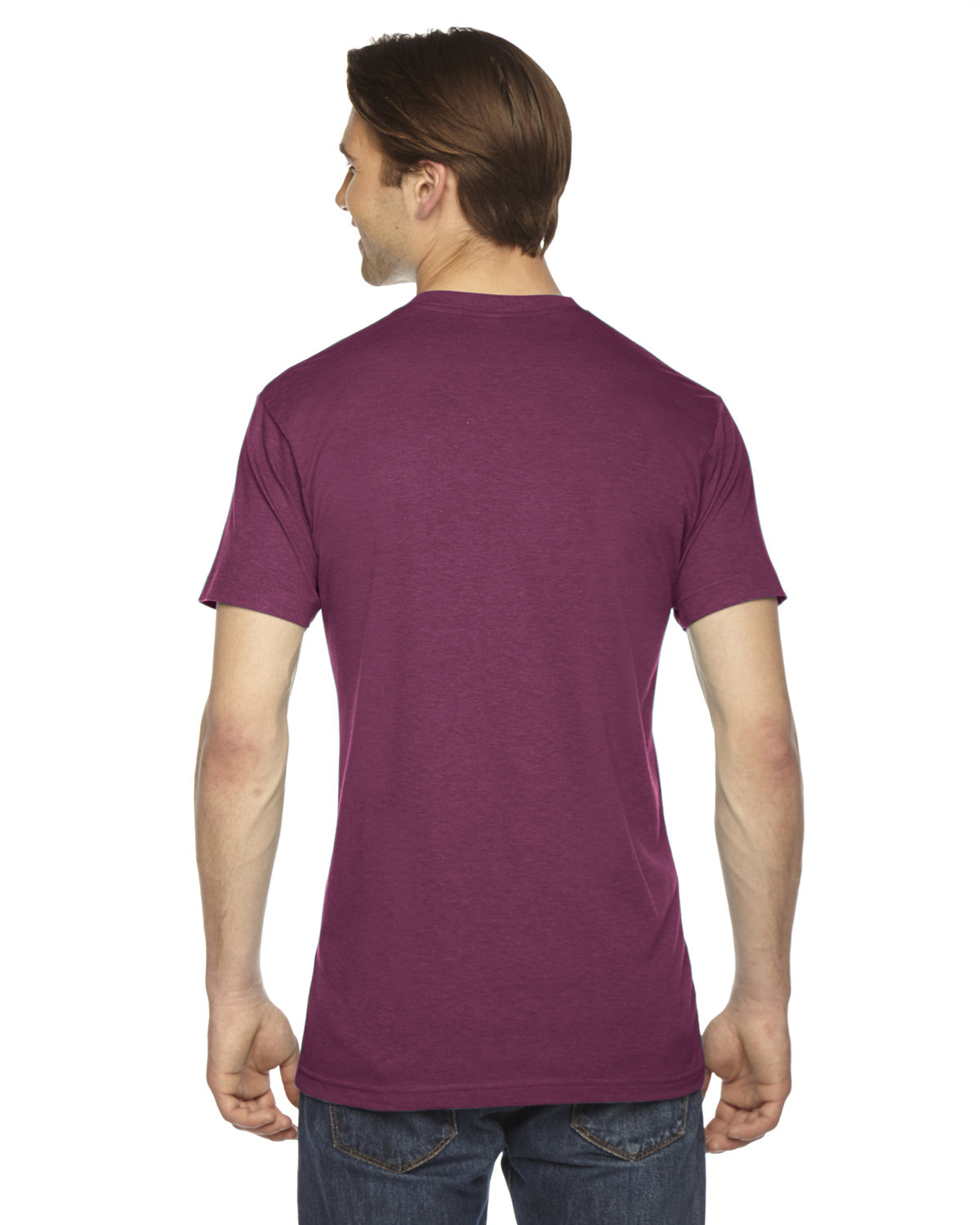 TR401 American Apparel Unisex Triblend USA Made Short-Sleeve Track T-Shirt - Back Image