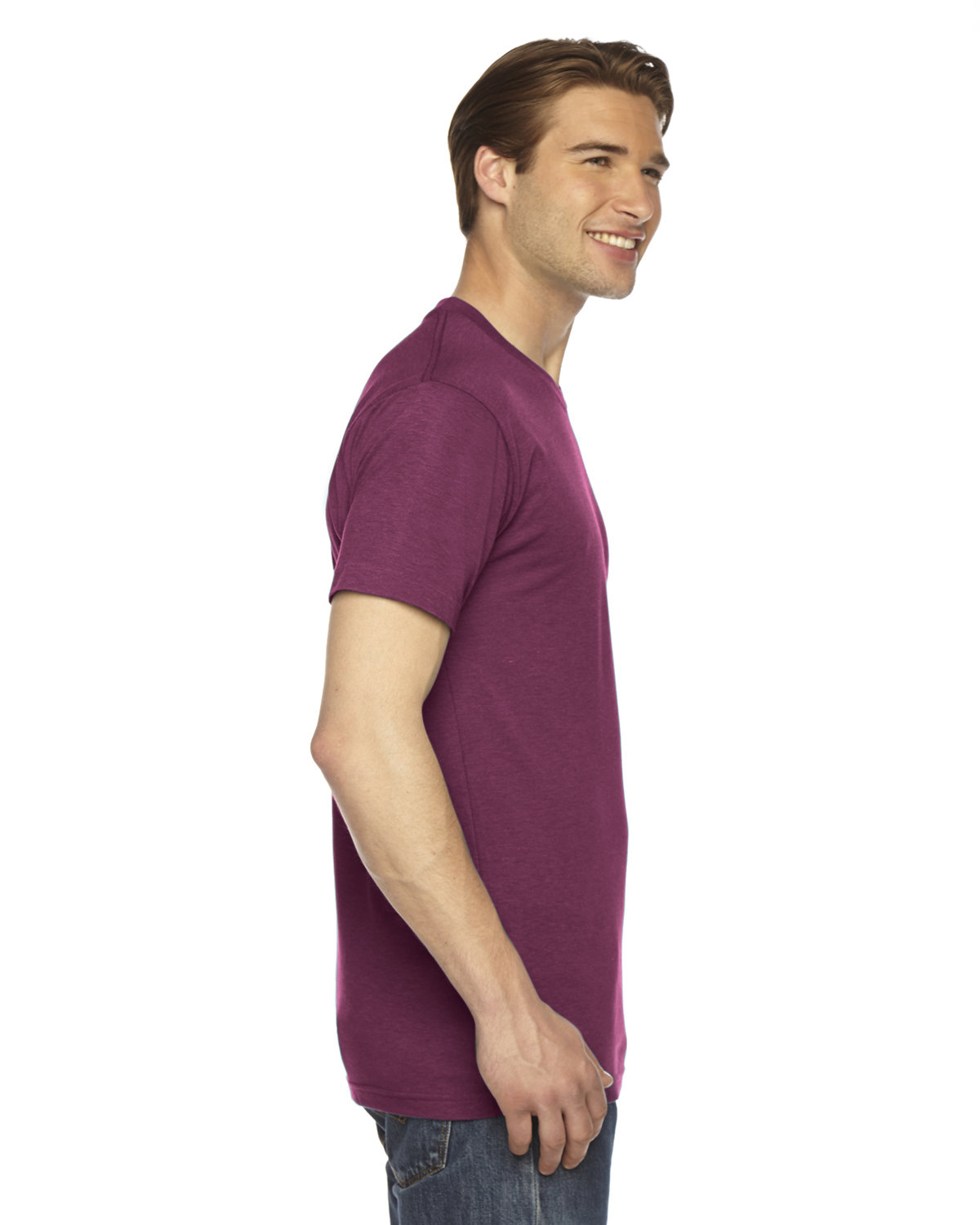 TR401 American Apparel Unisex Triblend USA Made Short-Sleeve Track T-Shirt - Siide Image