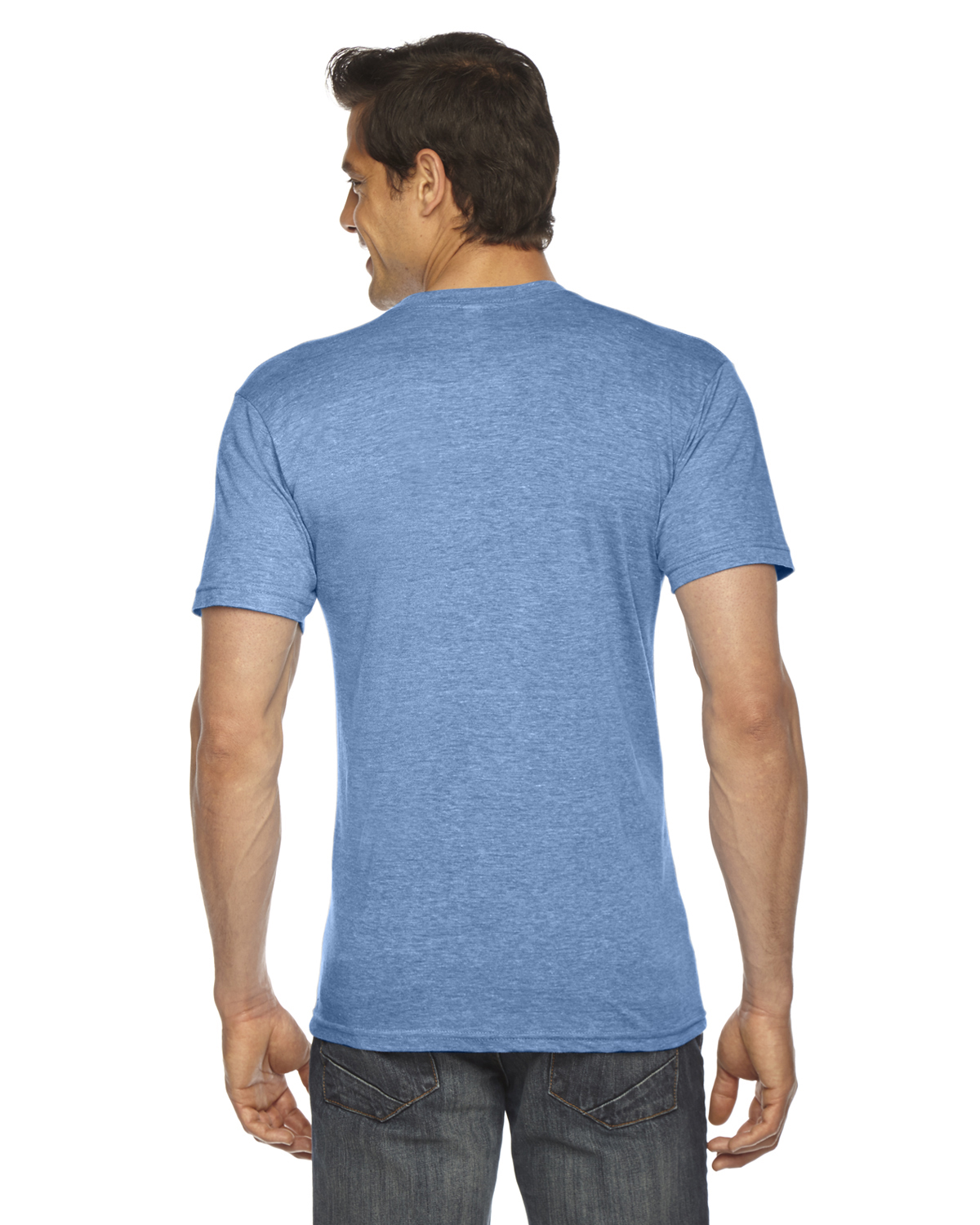TR461W American Apparel Unisex Triblend V-Neck Tee TR461W American Apparel Unisex Triblend V-Neck Tee - Back Image