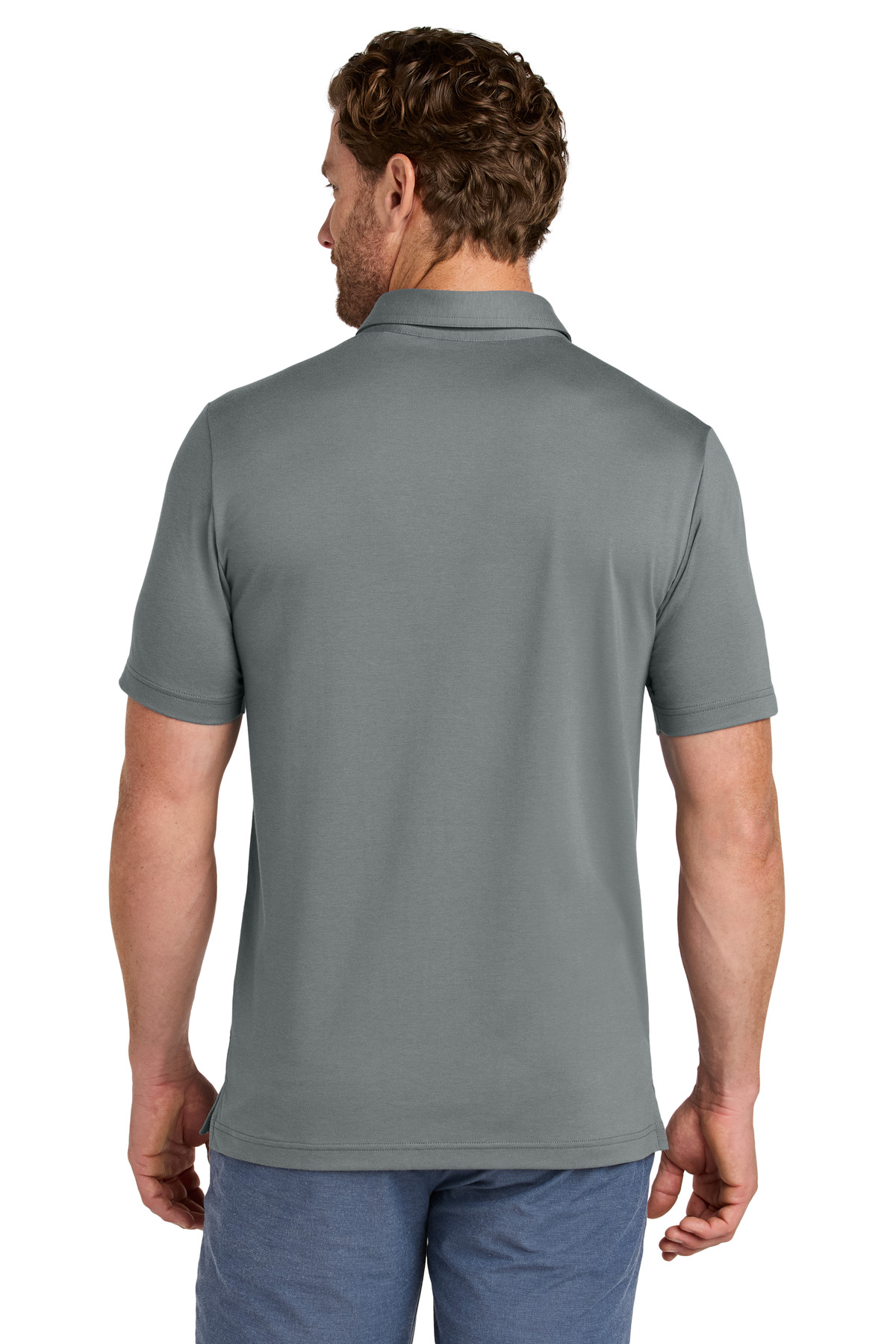 TMA41462 TravisMathew Glenview Stripe Polo - Back Image