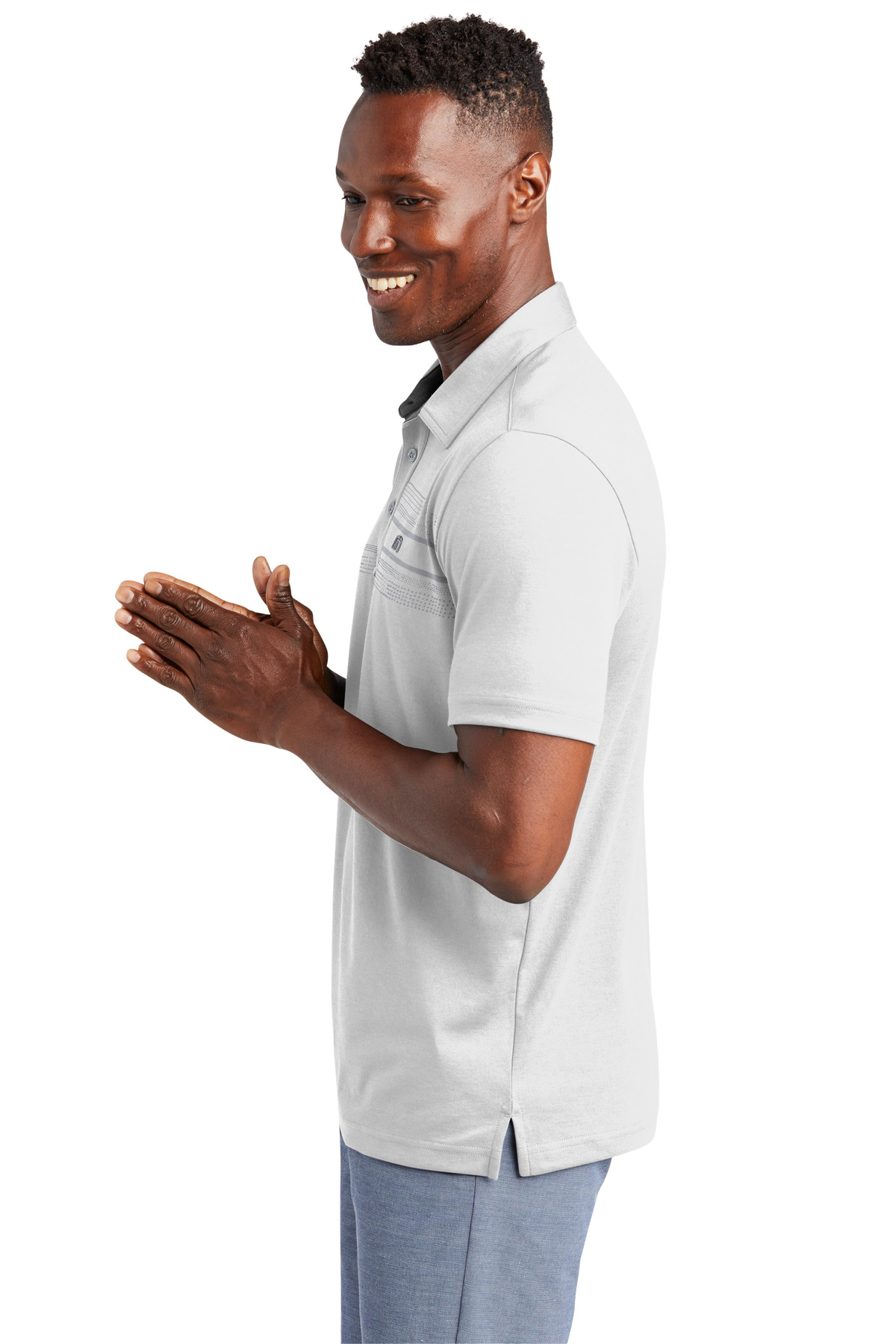 TM1MW450 TravisMathew Monterey Chest Stripe Polo TM1MW450 TravisMathew Monterey Chest Stripe Polo - Siide Image