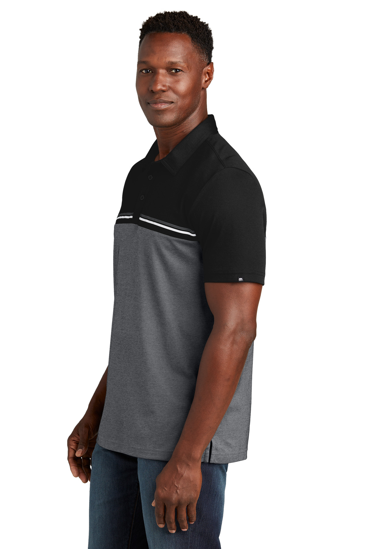 TM1MY401 TravisMathew  Sunset Blocked Polo - Siide Image