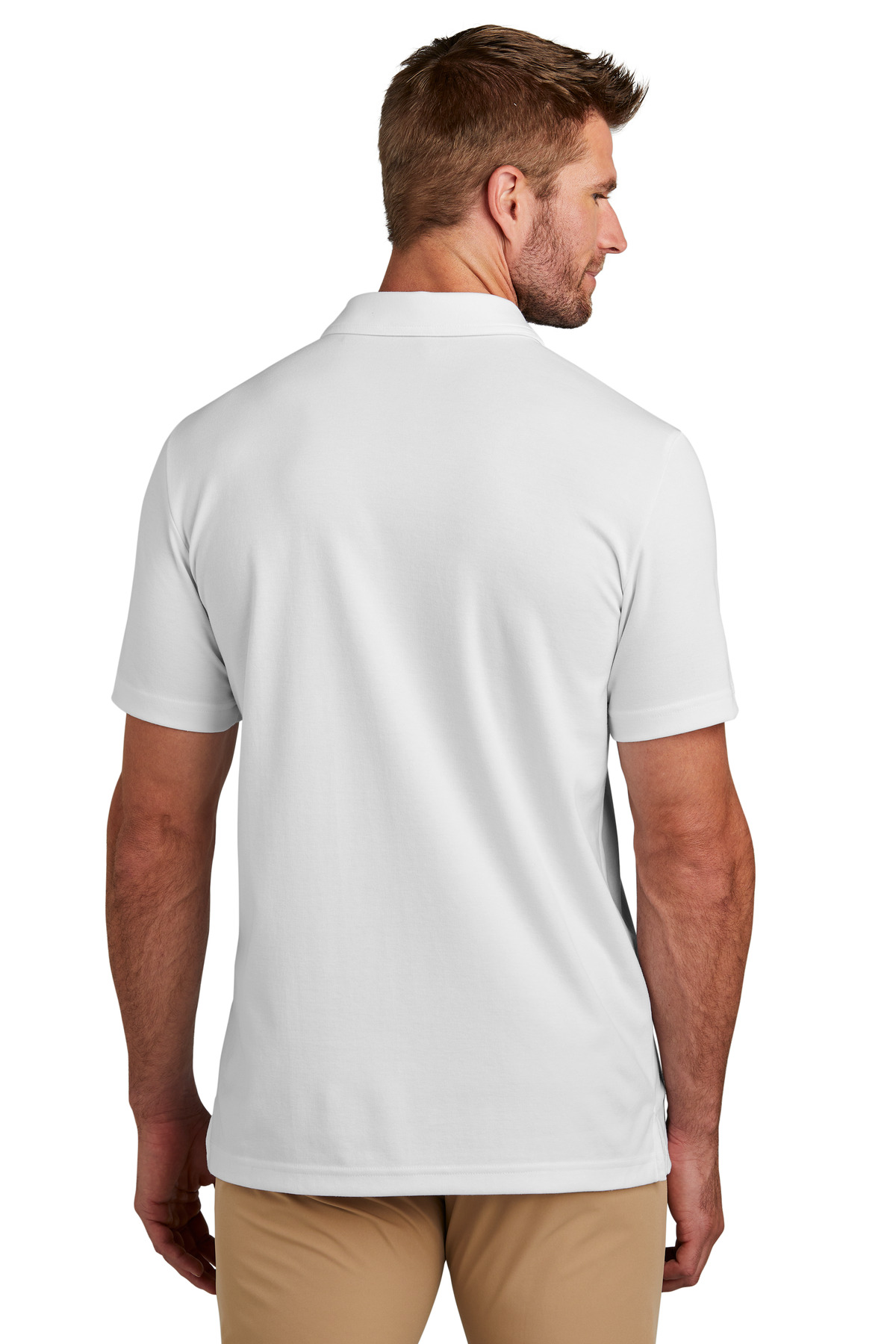 TM1MY402 TravisMathew  Coastal Chest Stripe Polo - Back Image