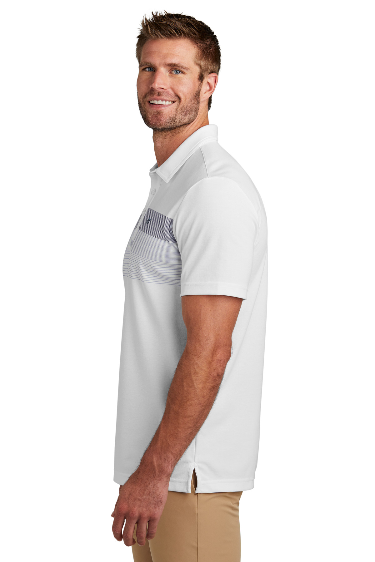 TM1MY402 TravisMathew  Coastal Chest Stripe Polo - Siide Image