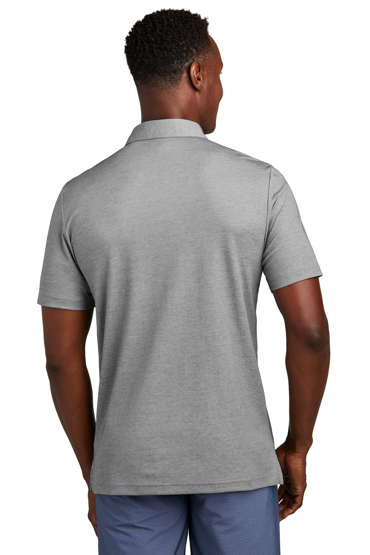 TM1MY404 TravisMathew  Oceanside Heather Pocket Polo - Back Image