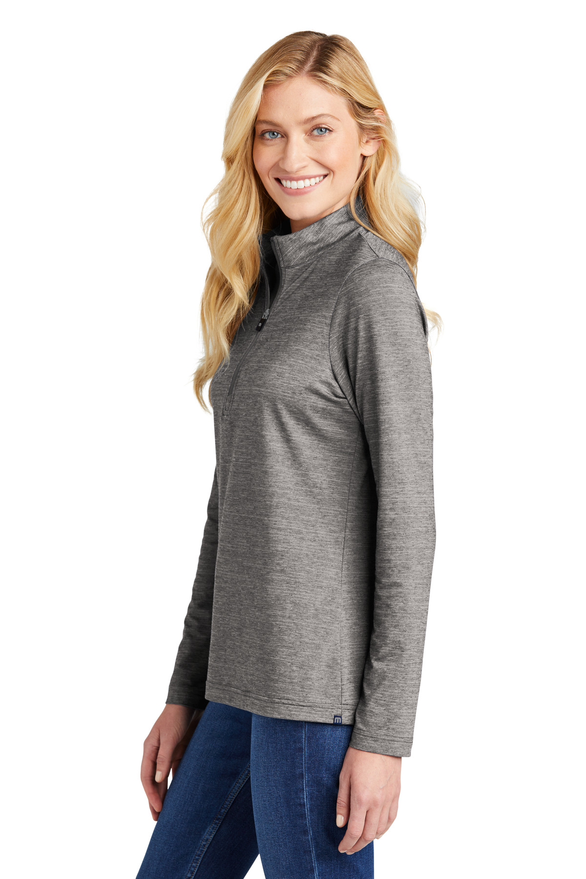 TM1WW003 TravisMathew  Ladies Crestview 1/4-Zip - Siide Image