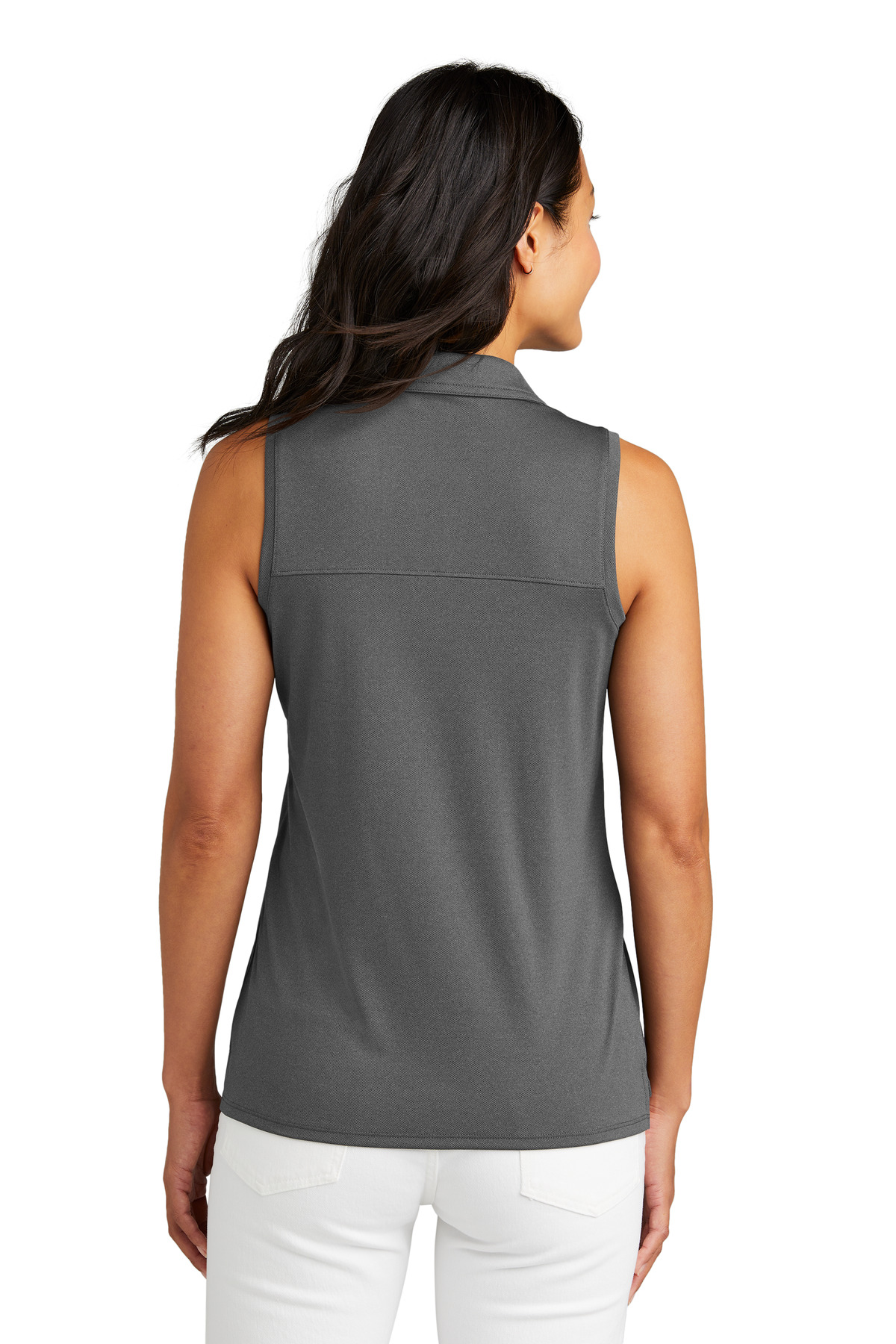 TM1WX001 TravisMathew  Ladies Coto Performance Sleeveless Polo - Back Image