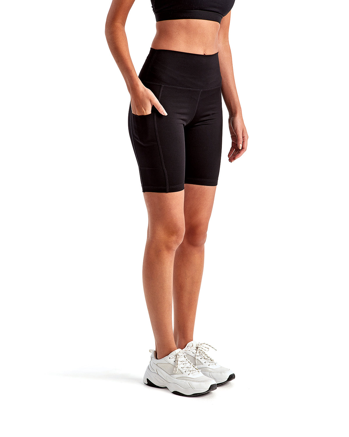 TD046 TriDri Ladies Performance Legging Short - Siide Image