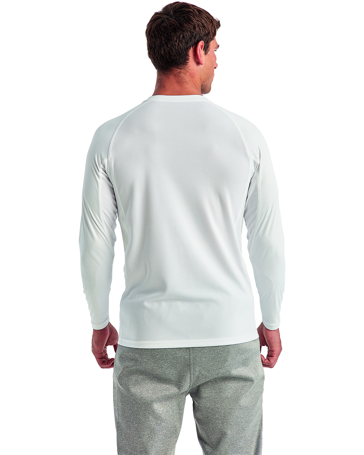 TD050 TriDri Unisex Panelled Long-Sleeve Tech T-Shirt - Back Image