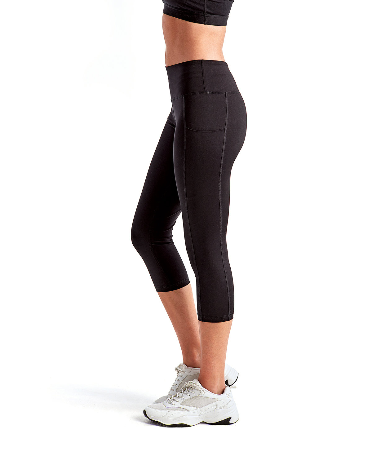 TD533 TriDri Ladies Three-Quarter Performance Leggings - Siide Image