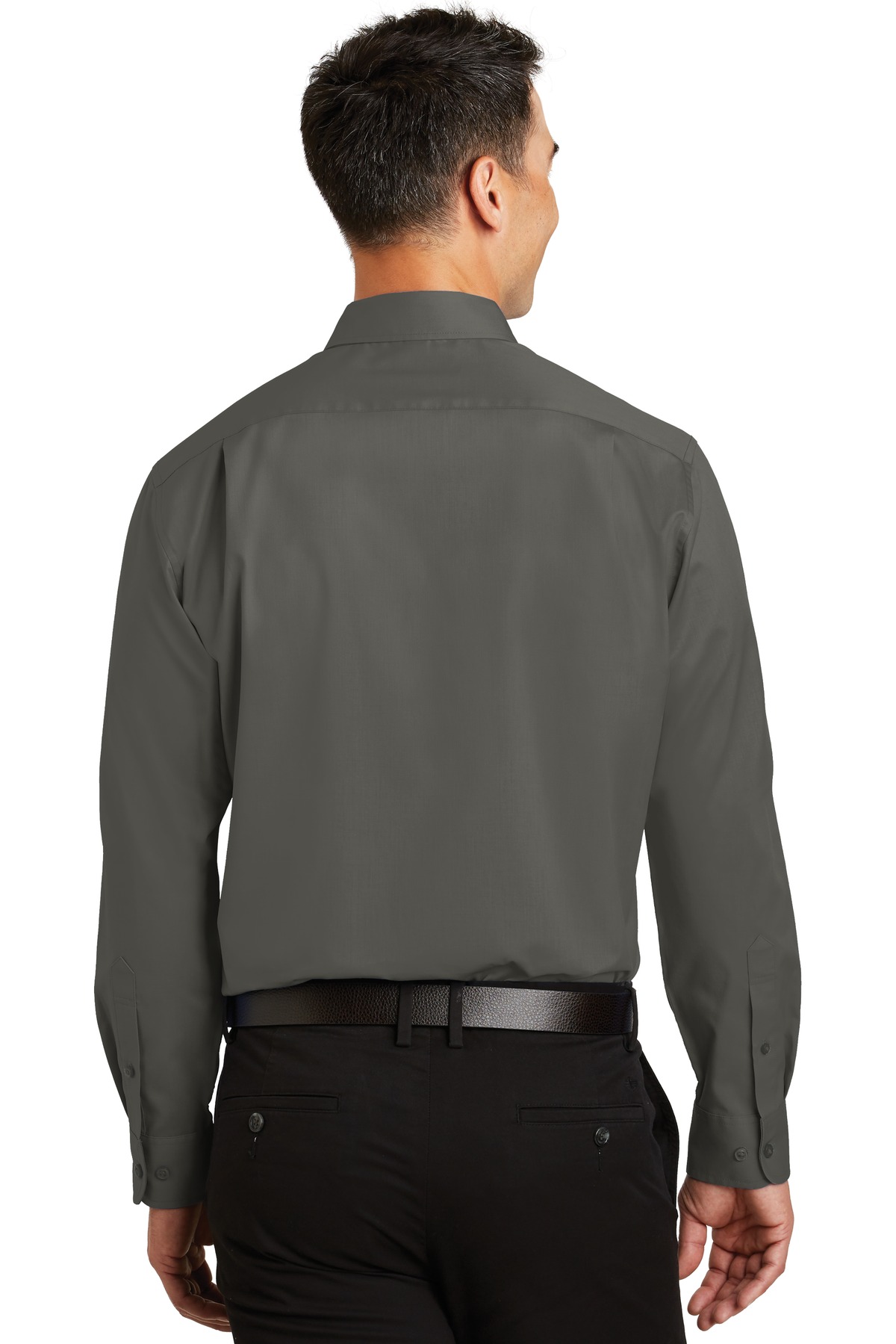 TS663 Port Authority Tall SuperPro Twill Shirt. - Back Image