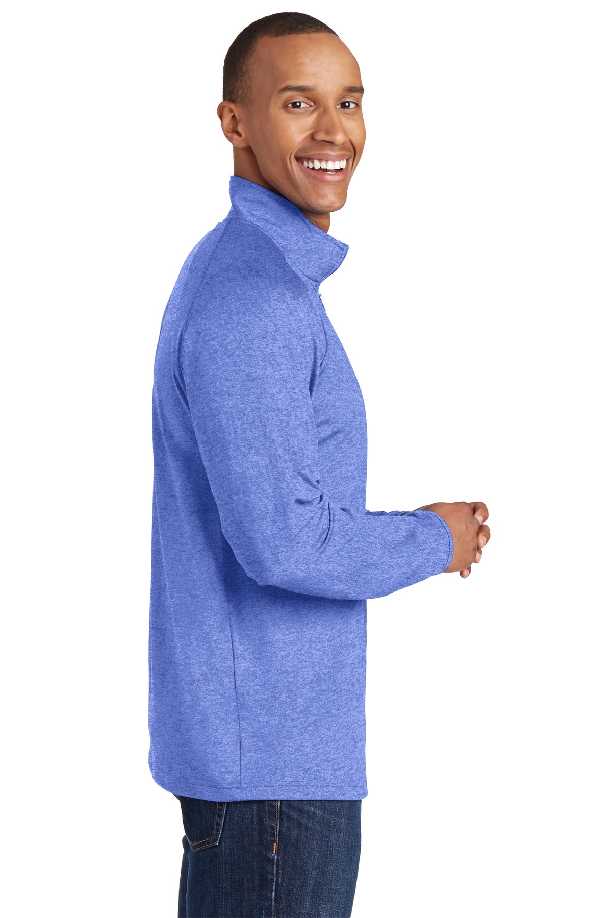 TST850 Sport-Tek Tall Sport-Wick Stretch 1/2-Zip Pullover. - Siide Image