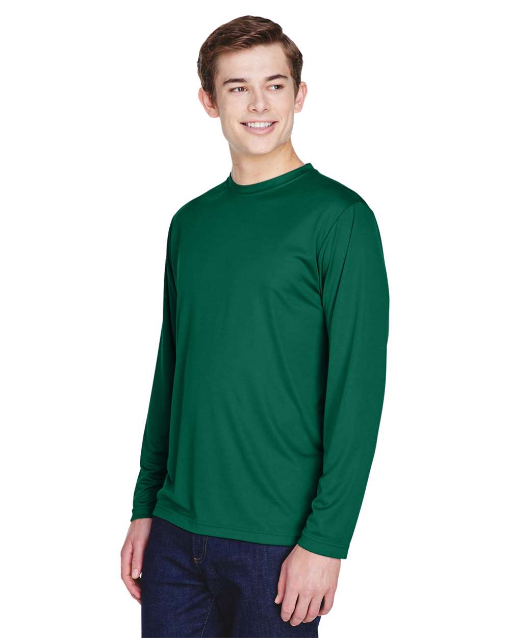 TT11L Team 365 Mens Zone Performance Long-Sleeve T-Shirt - Siide Image